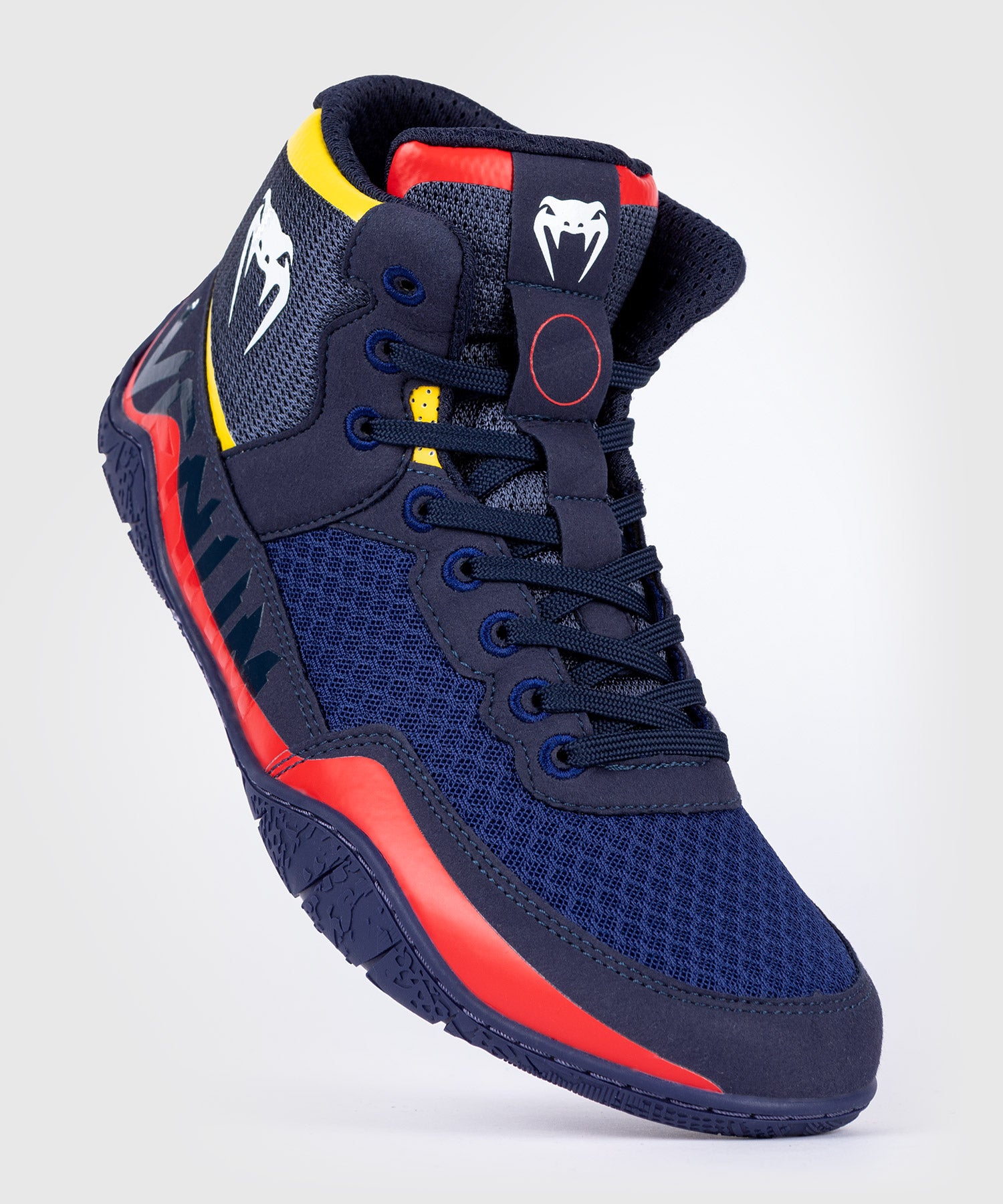 Venum Elite Wrestling Shoes Blue Yellow