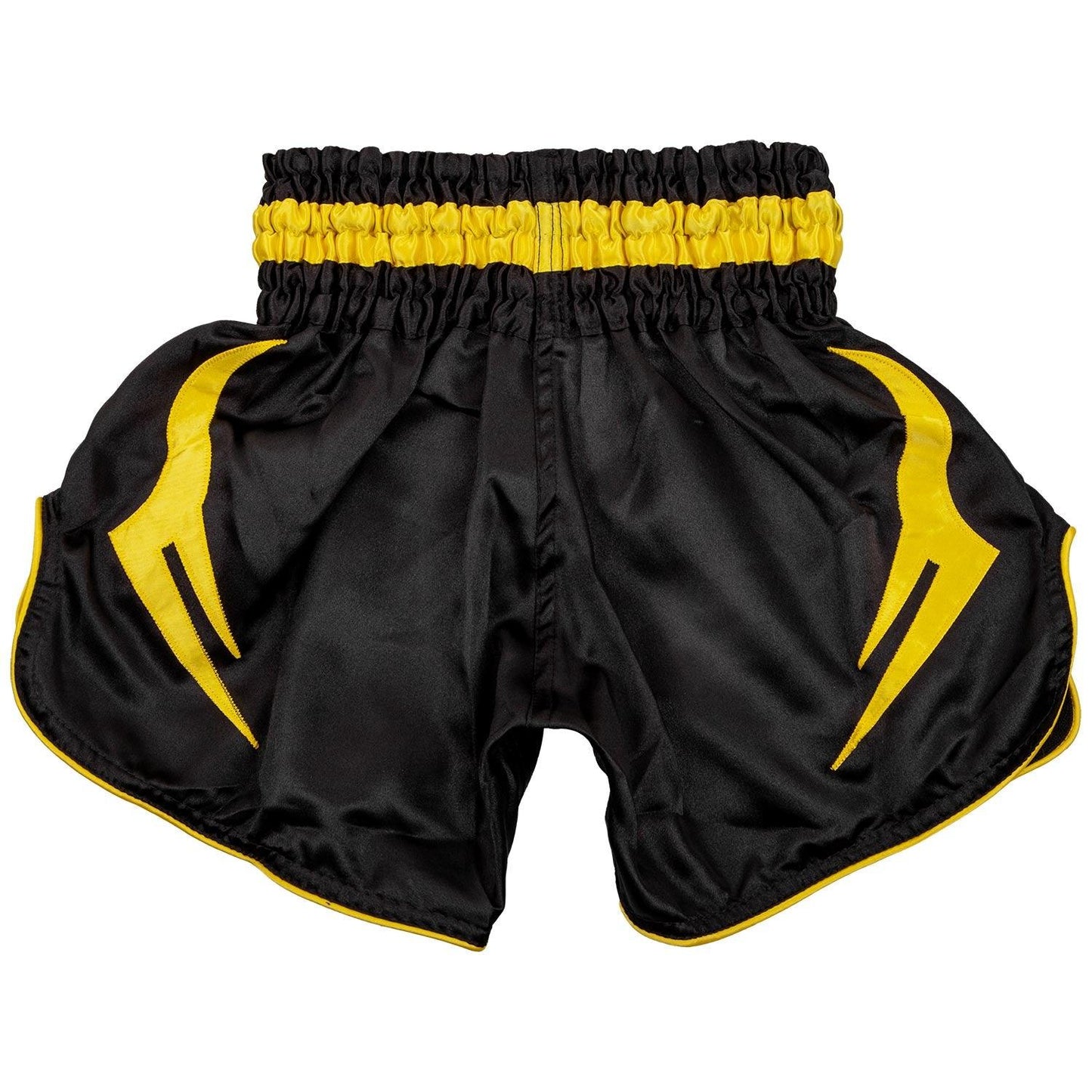 Venum Bangkok Inferno Kids Muay Thai Shorts - Black/Yellow Picture 2