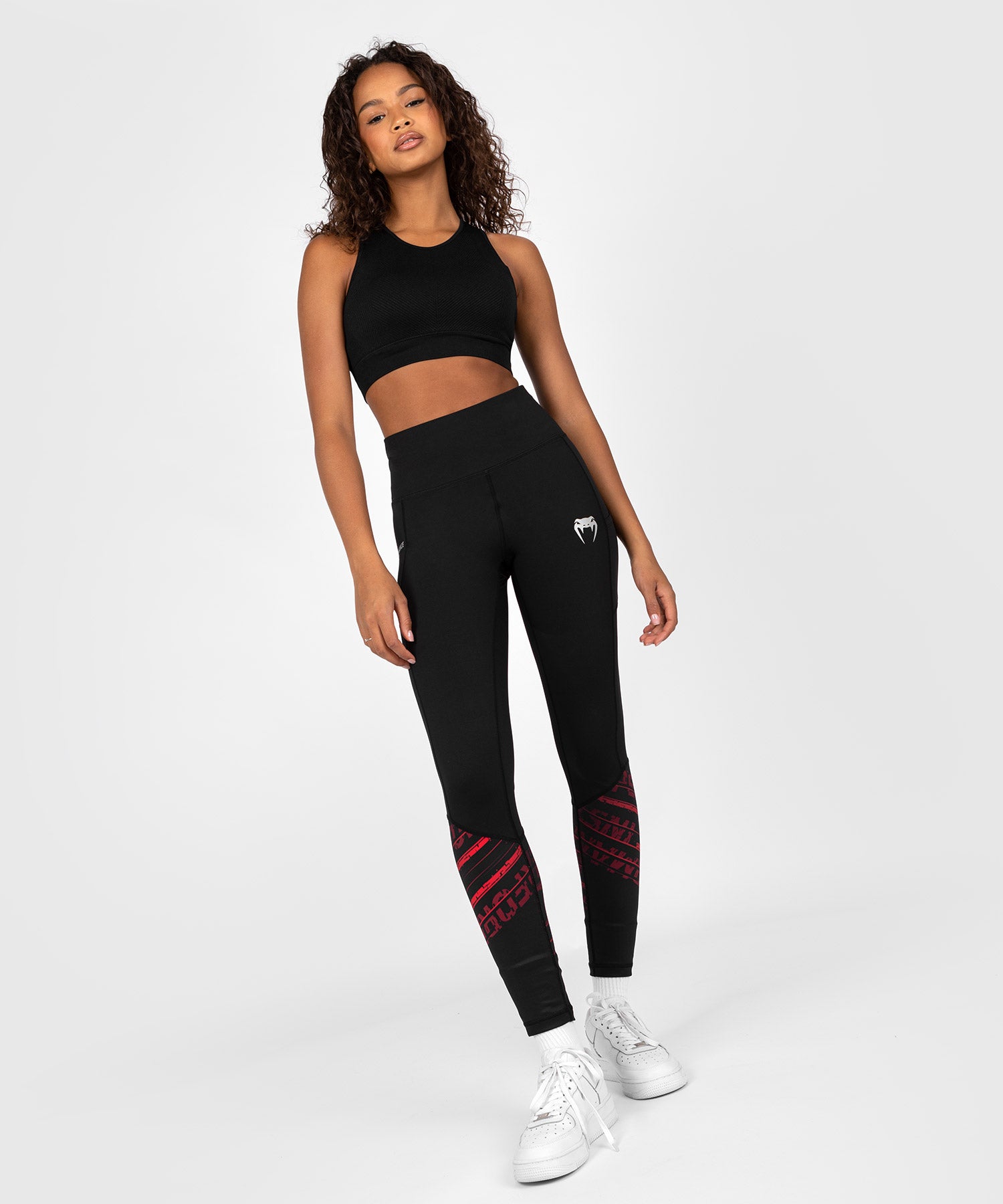 Black and red yoga pants hotsell