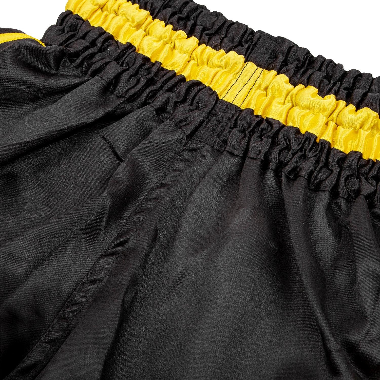 Venum Bangkok Inferno Kids Muay Thai Shorts - Black/Yellow Picture 4