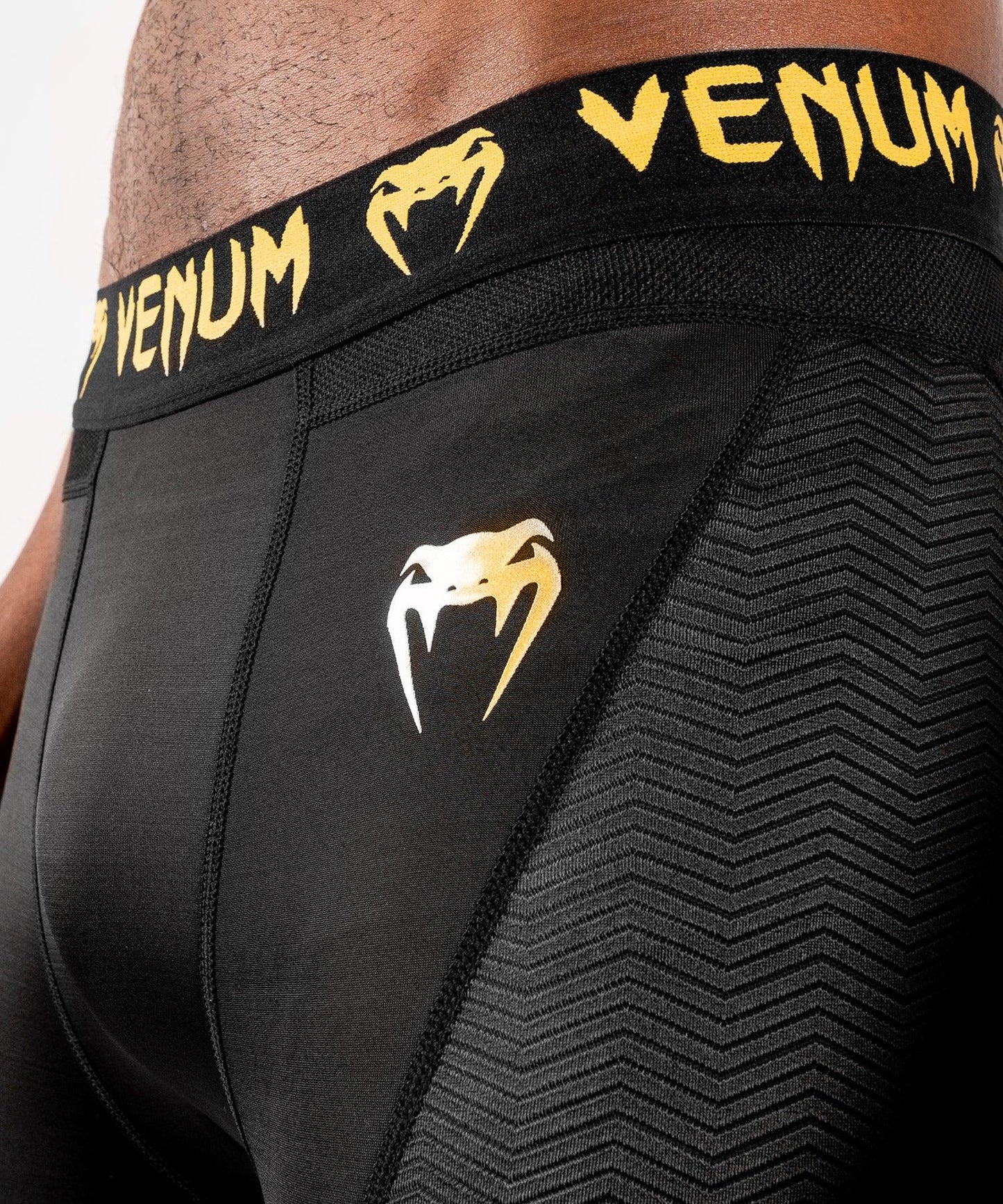 Venum G-Fit Spats - Black/Gold Picture 6