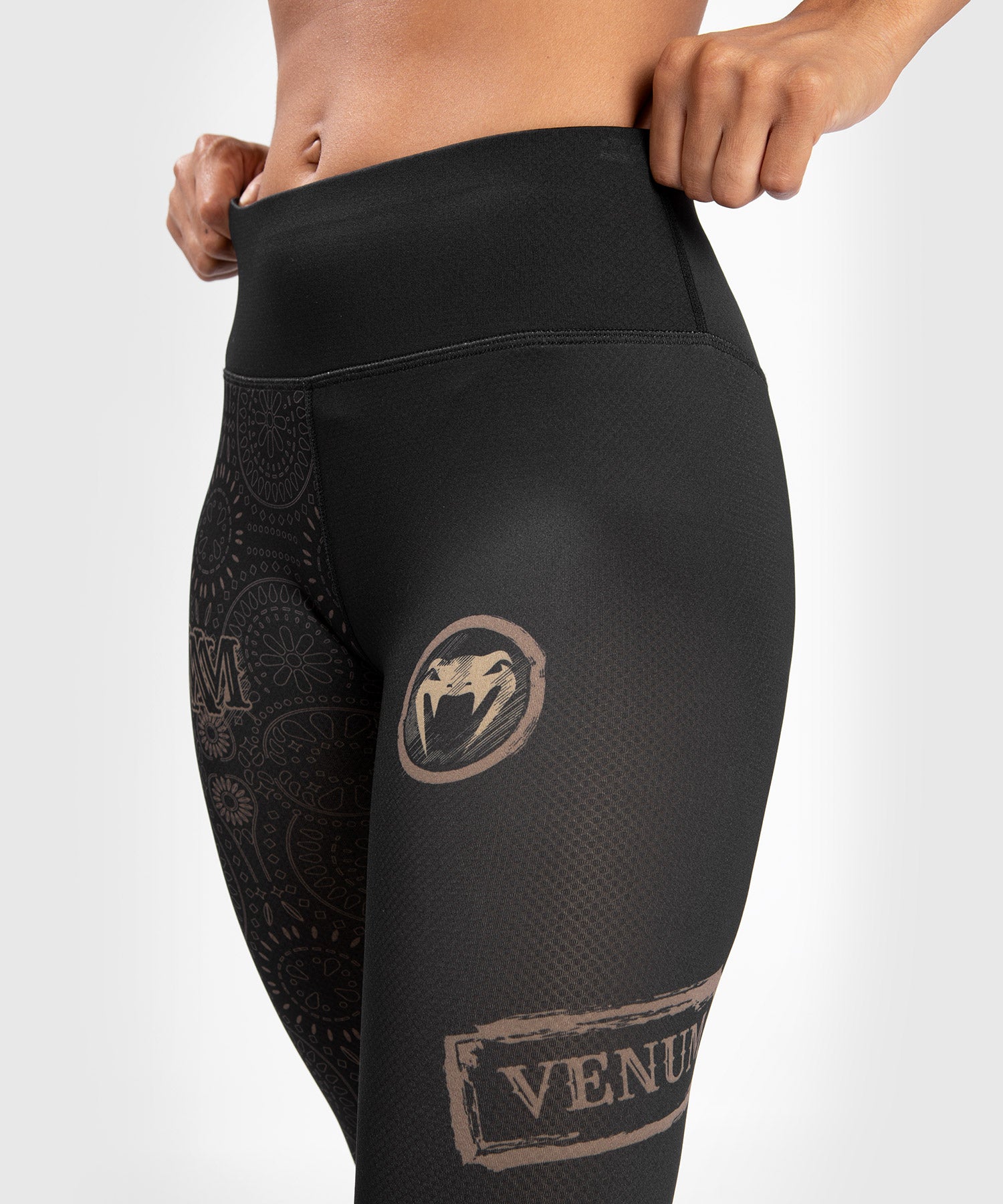 Venum Women Santa Muerte Dark Side Legging Black Brown