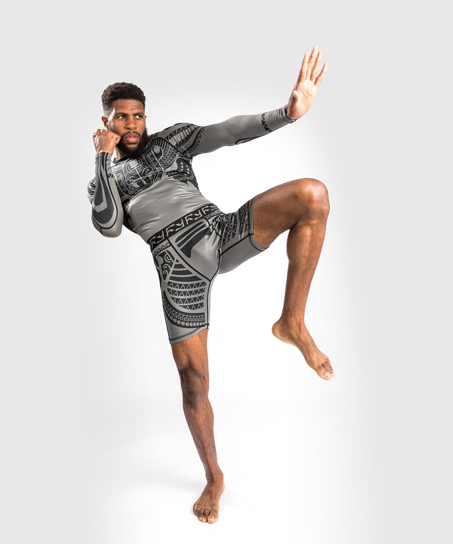 Venum Nakahi Rashguard - Long Sleeves - Grey