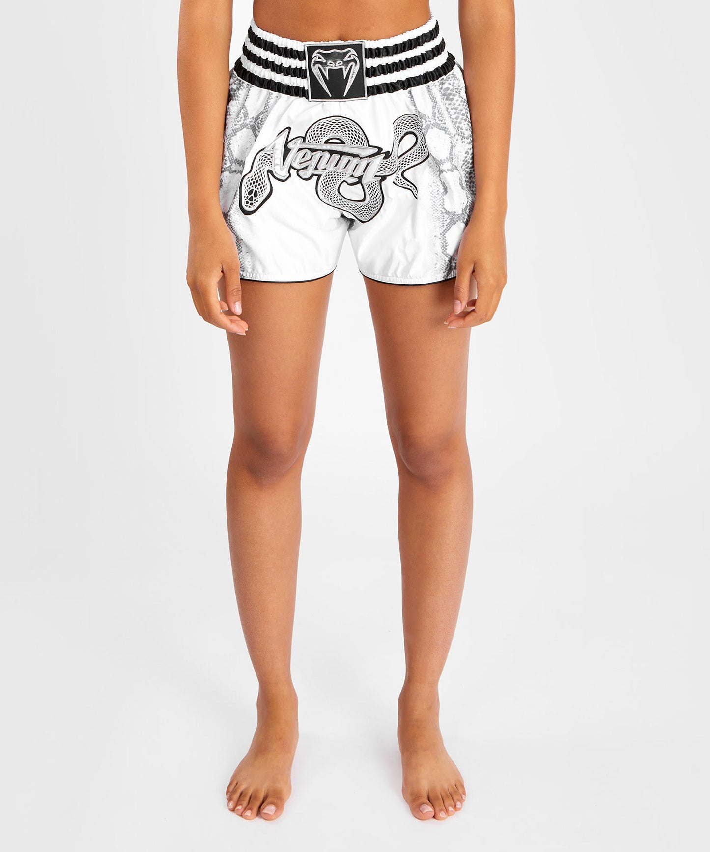 Venum White Snake Short Muay Thai for Women - White