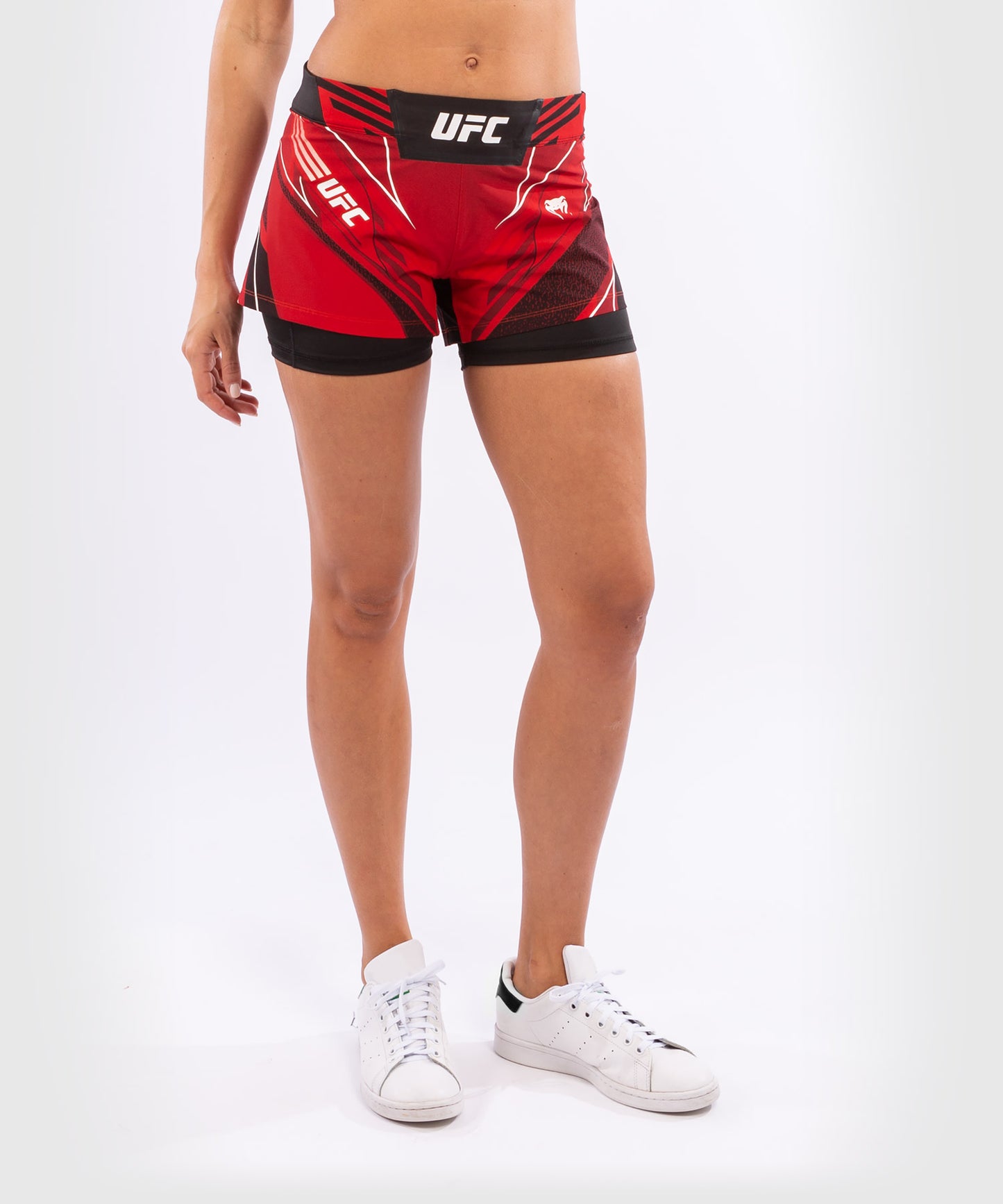 UFC Venum Authentic Fight Night Women's Shorts - Short Fit - Red