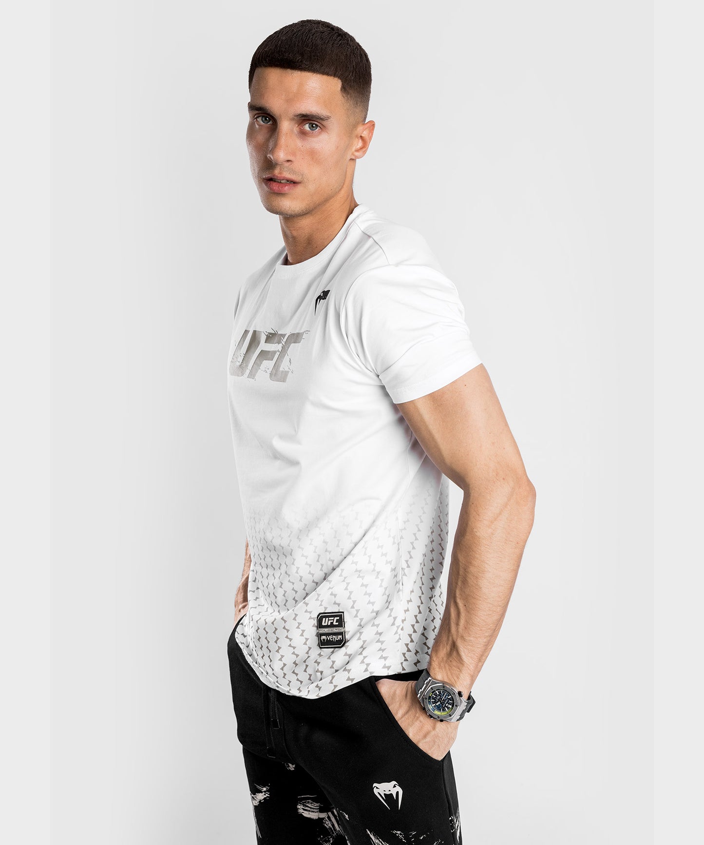 UFC Venum Authentic Fight Week Men’s 2.0 Short Sleeve T-Shirt - White