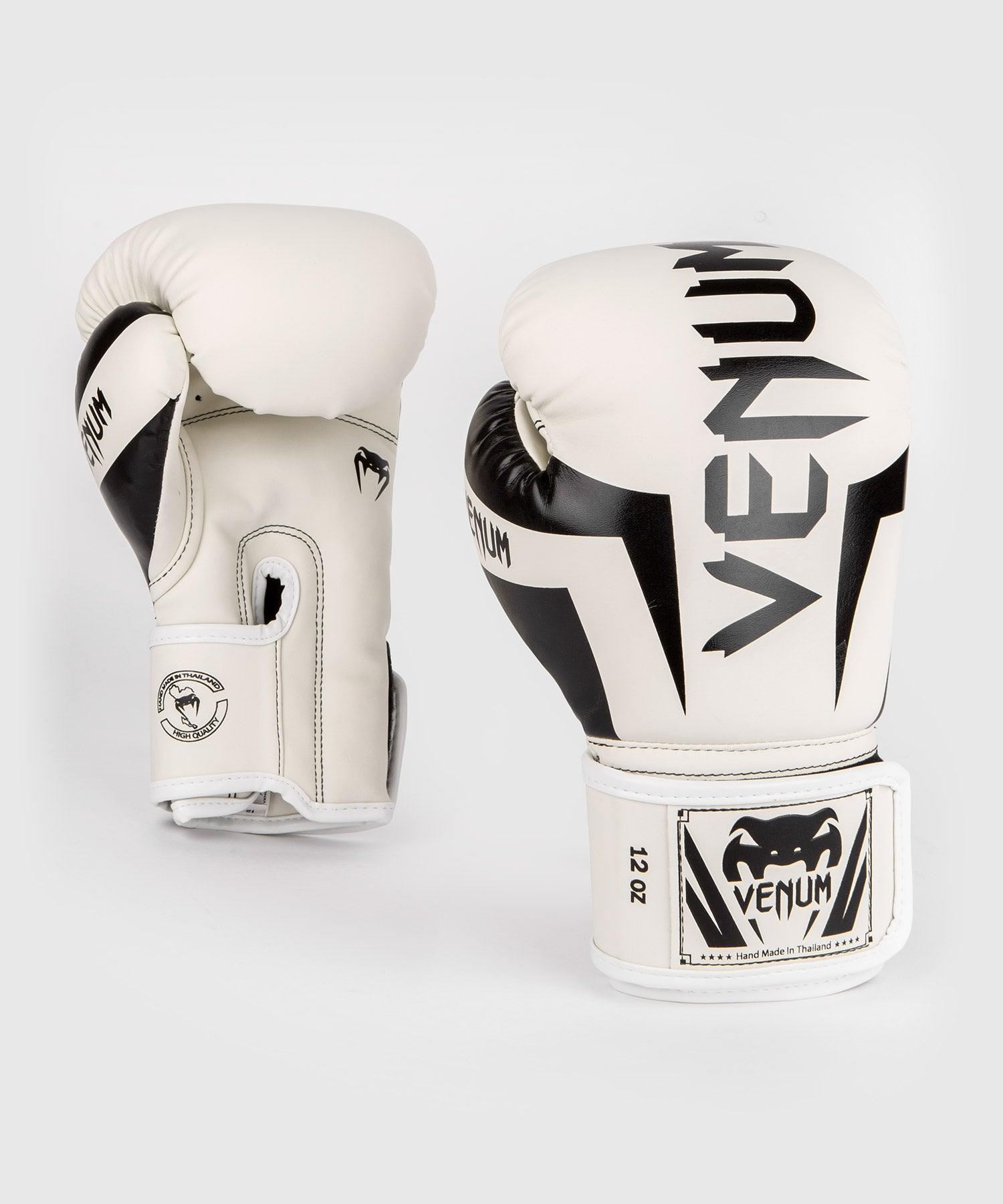 Venum Elite Boxing Gloves - White/Black Picture 1