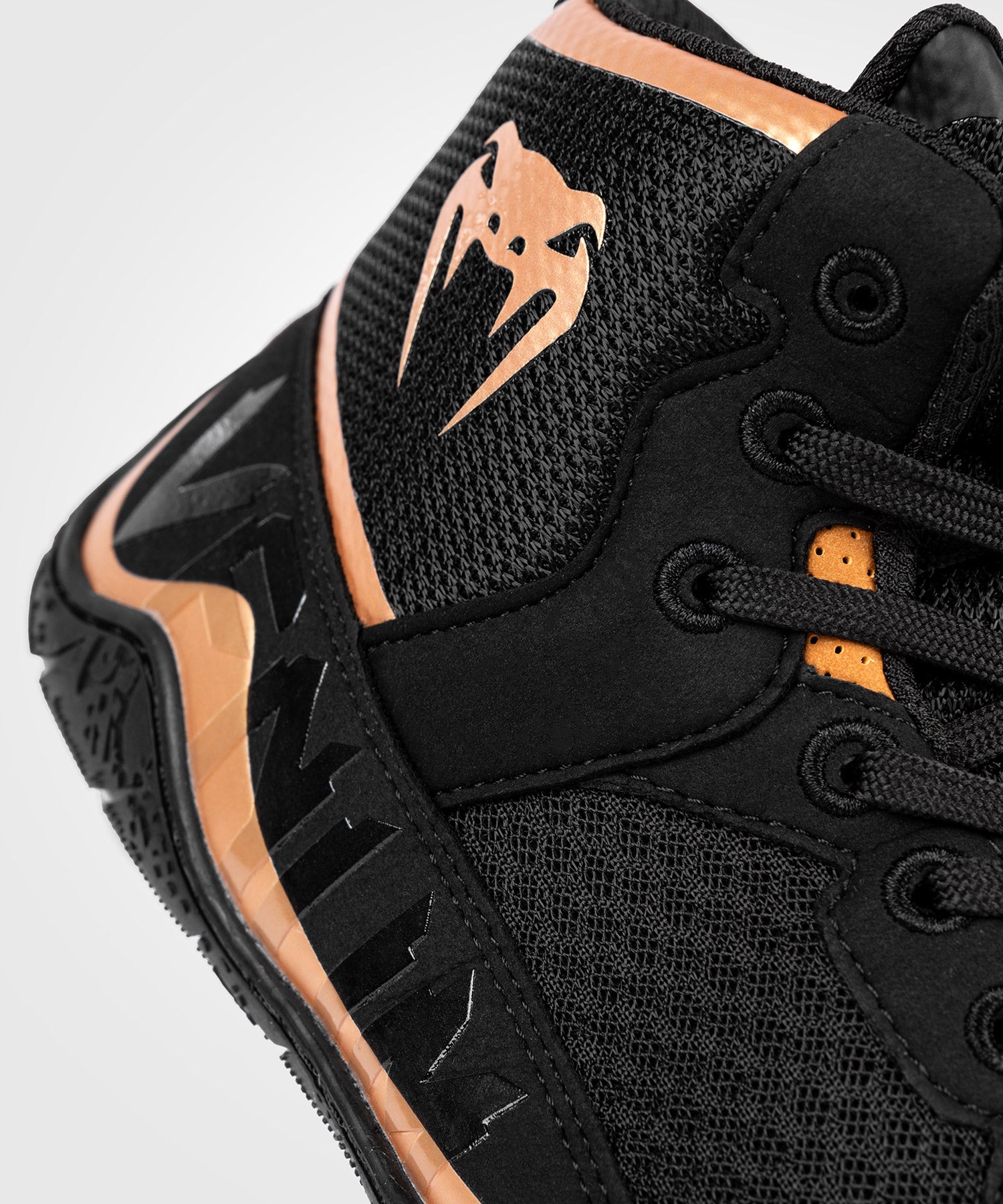 Venum Elite Wrestling Shoes Black Bronze