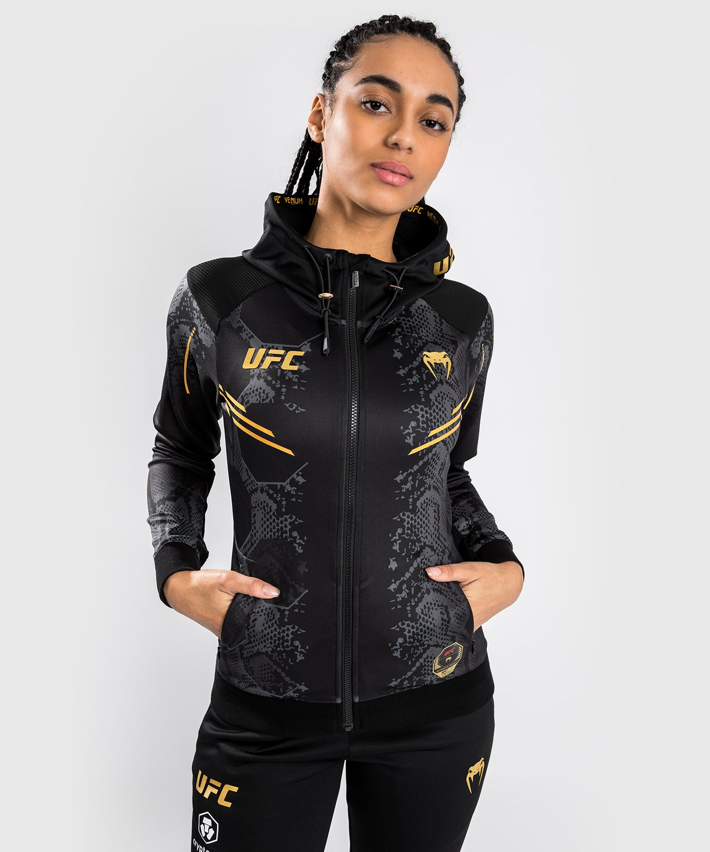UFC Adrenaline by Venum Authentic Fight Night  Women’s Walkout Hoodie - Champion