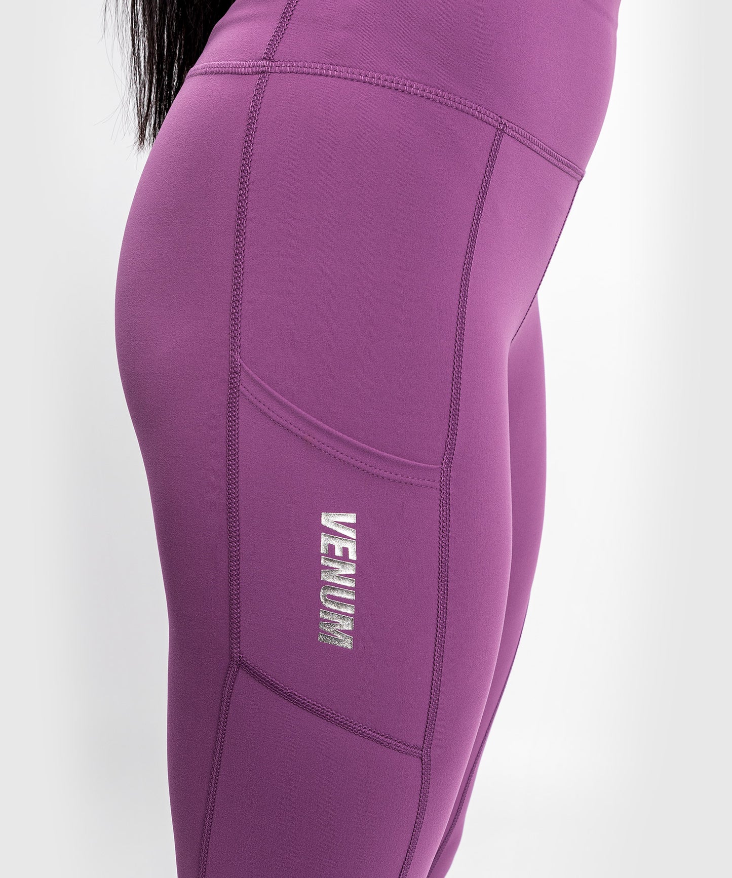 Venum Essential Performance Leggings - Dusky Orchid/Brushed Silver