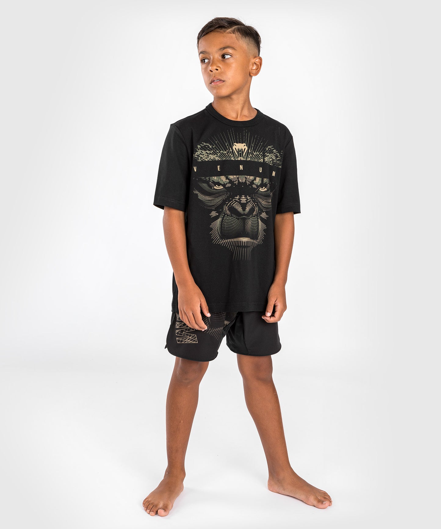 Venum Gorilla Jungle T-Shirt for Kids - Black/Sand