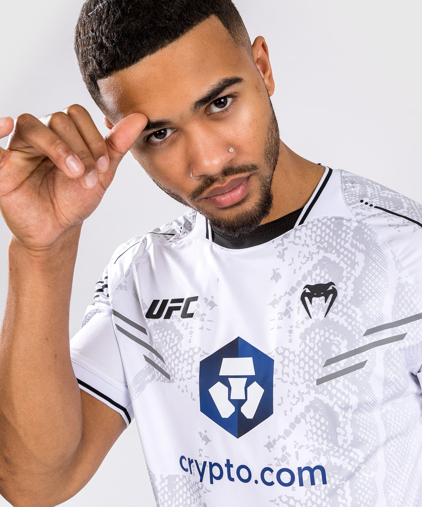 UFC Adrenaline by Venum Authentic Fight Night Menâ€™s Walkout Jersey - White
