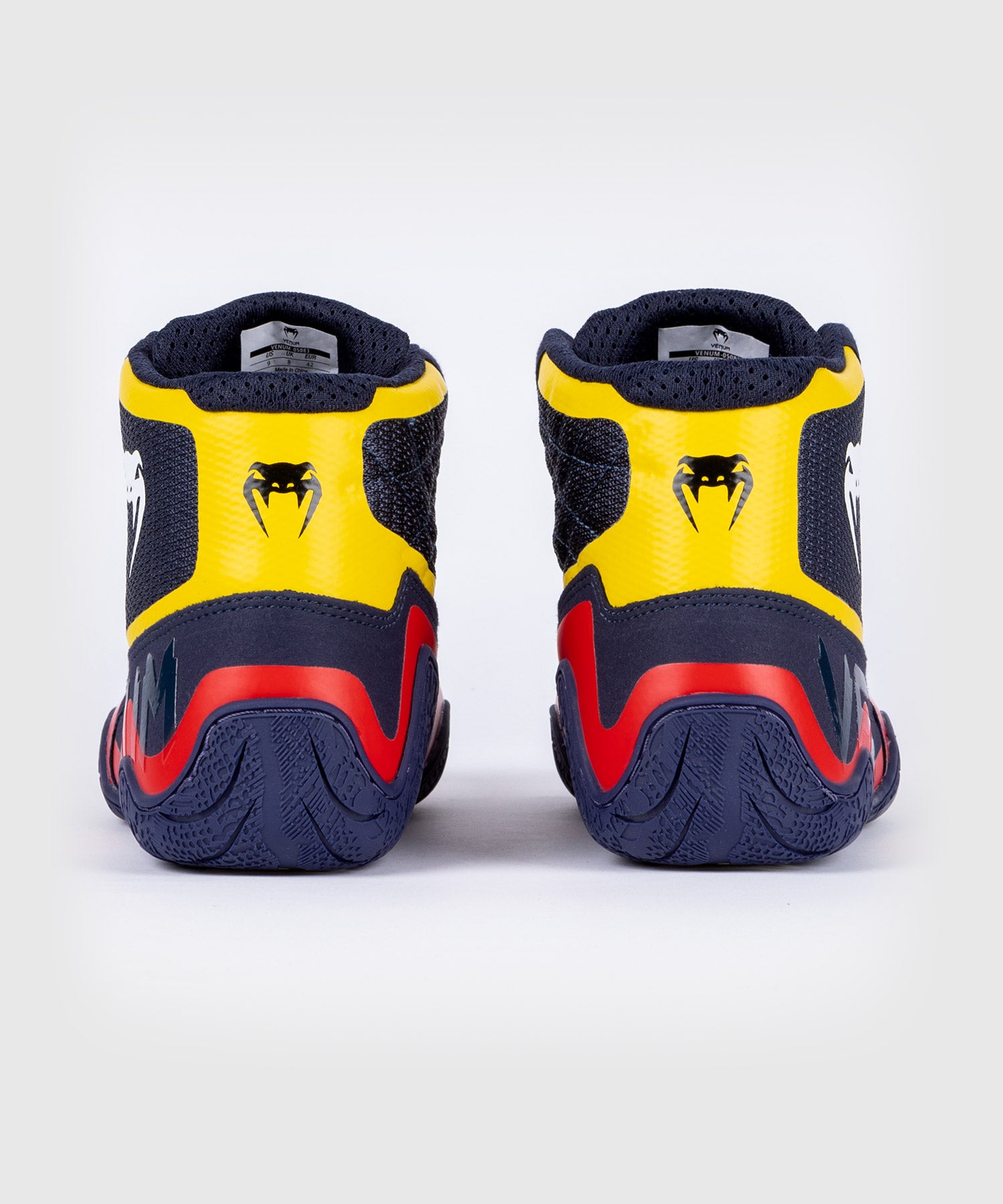 Venum Elite Wrestling Shoes Blue Yellow