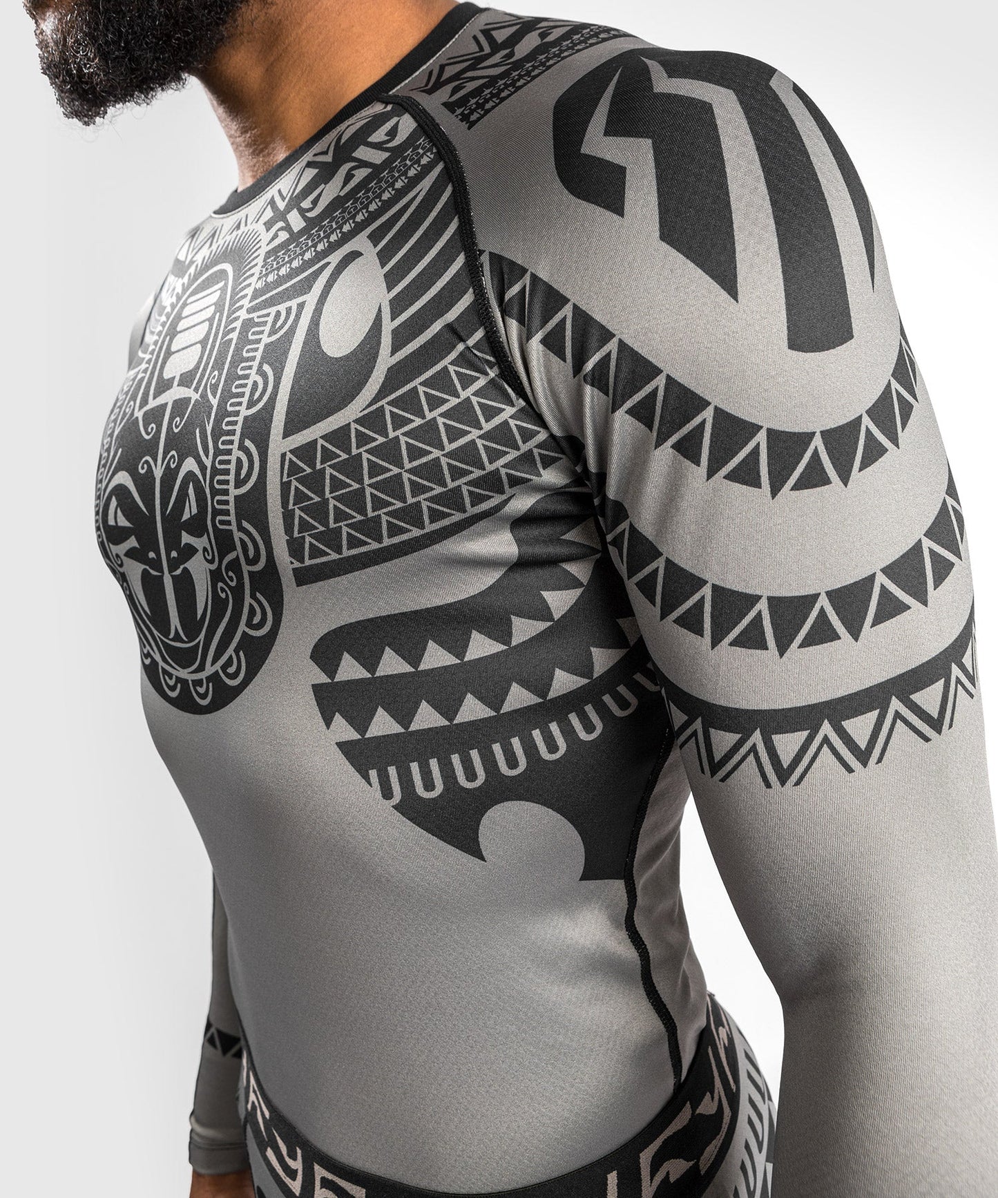 Venum Nakahi Rashguard - Long Sleeves - Grey