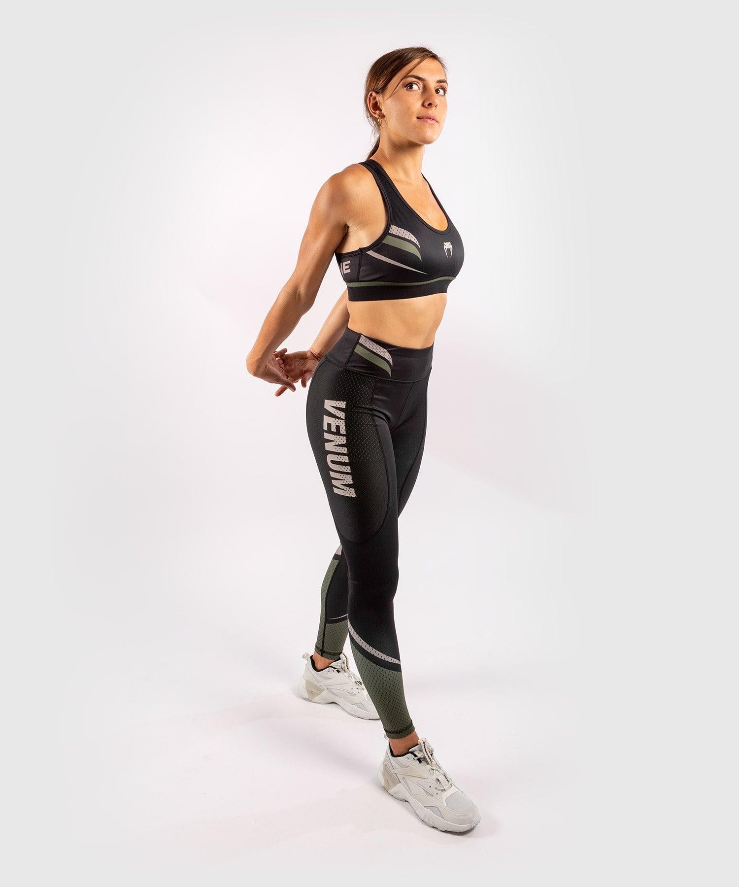 Venum ONE FC Impact Sport Bra - Black/Khaki Picture 7