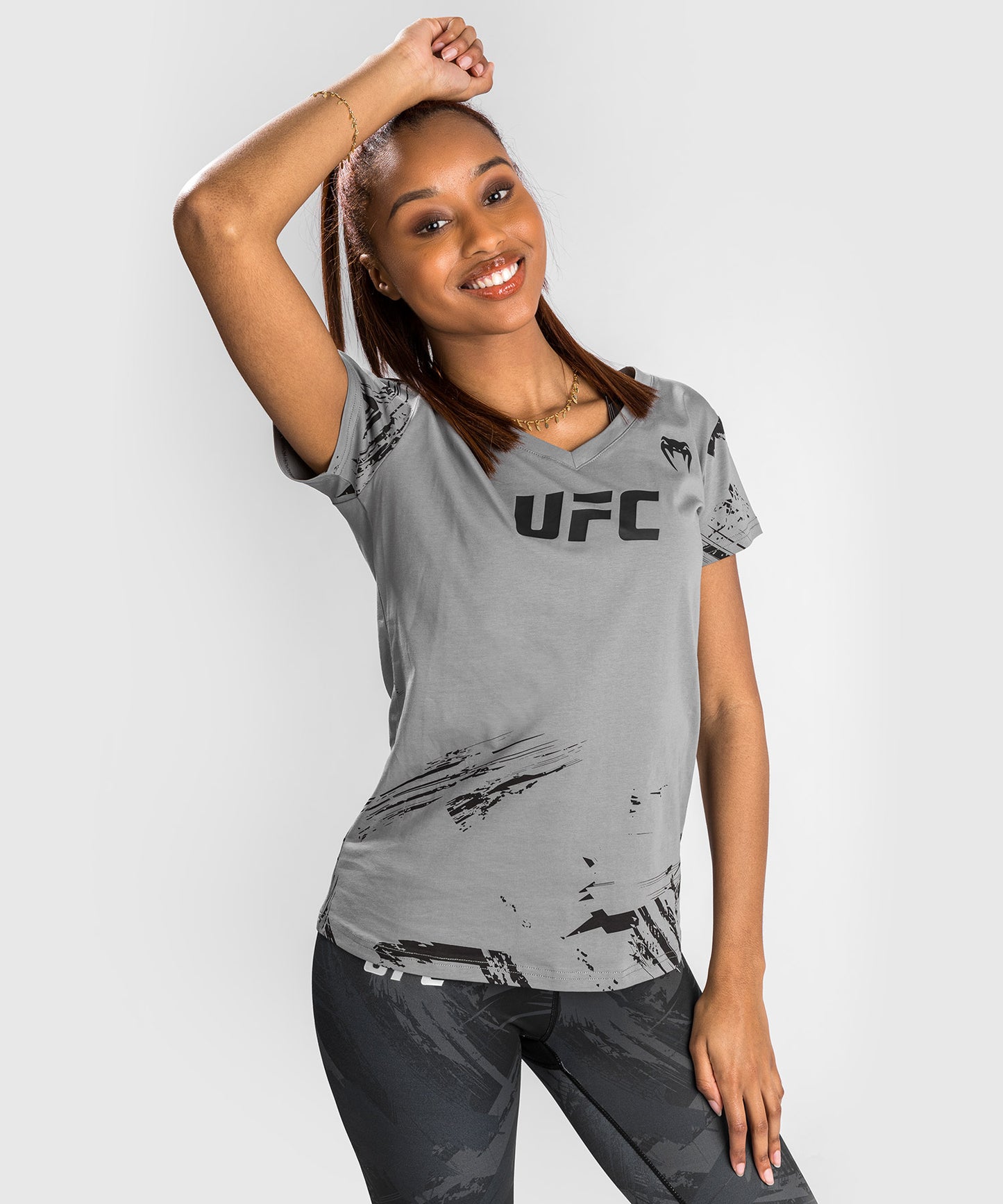 UFC Venum Authentic Fight Week 2.0 Women’s Short Sleeve T-Shirt - Grey