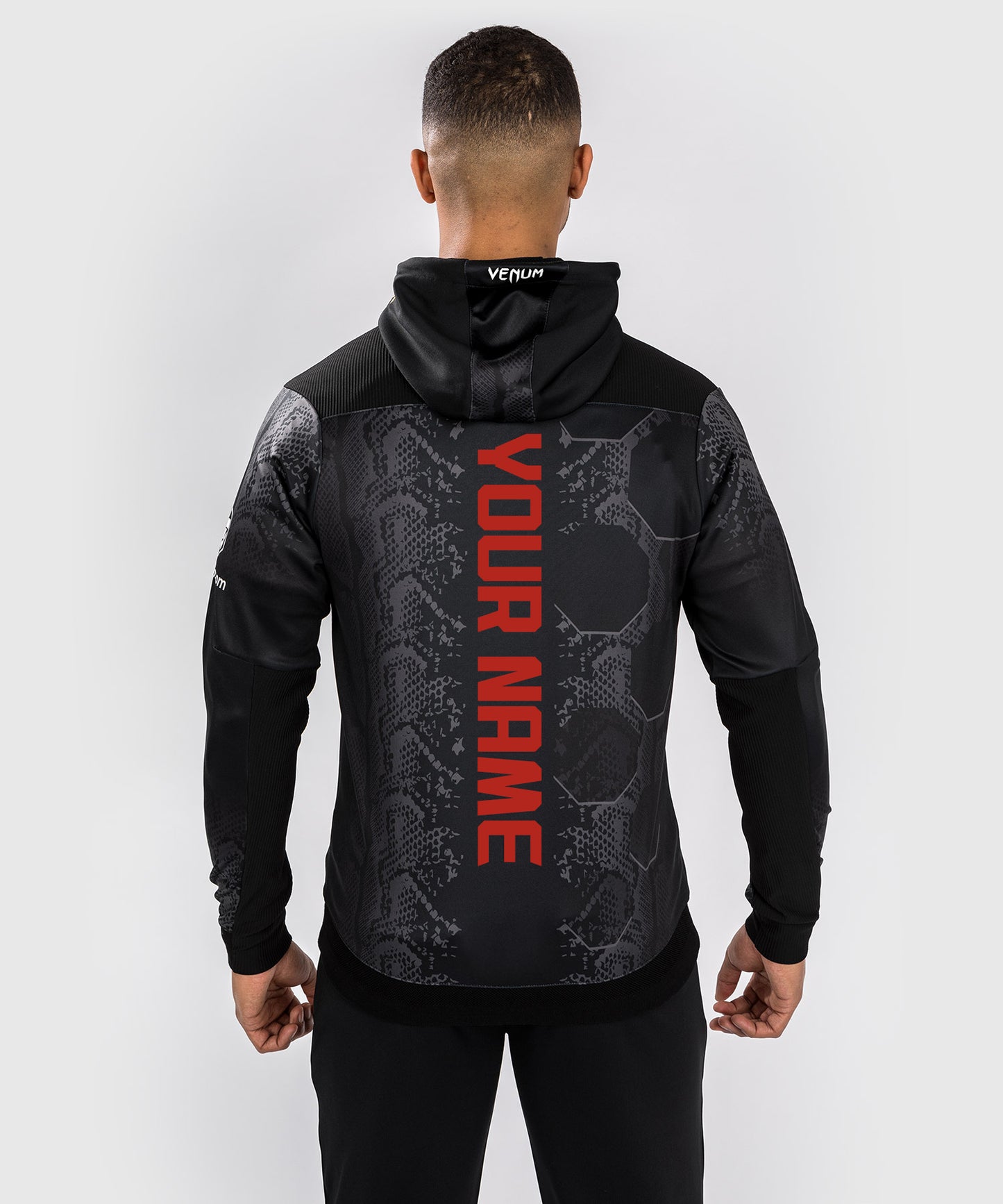 UFC Adrenaline by Venum Personalized Authentic Fight Night Men's Walkout Hoodie - Black