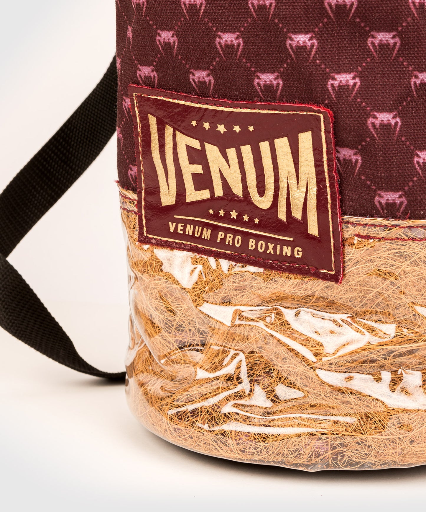 Venum Coco Monogram Pro Lace Up Boxing Gloves - Garnet Red