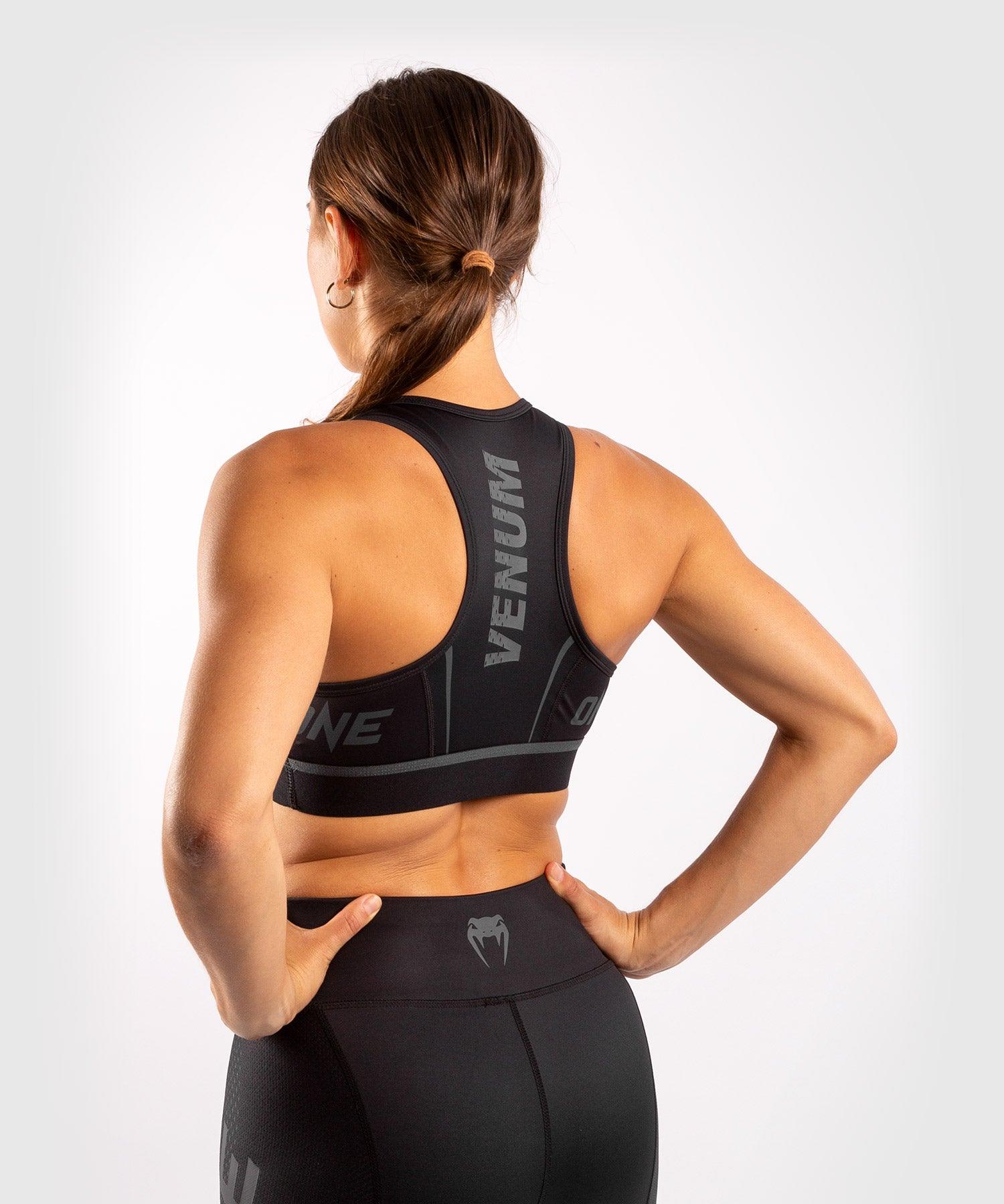 Venum ONE FC Impact Sport Bra - Black/Black Picture 4