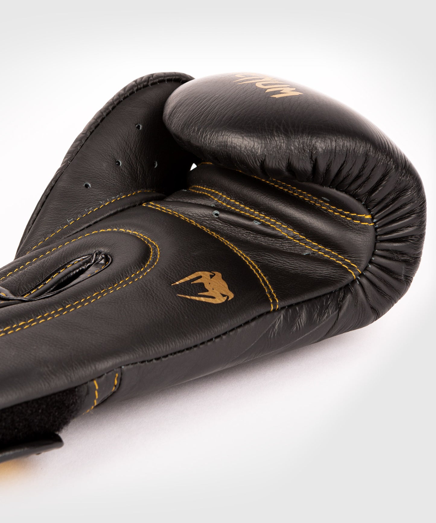 Venum Hammer Pro Boxing Gloves Velcro - Black/Black-Gold