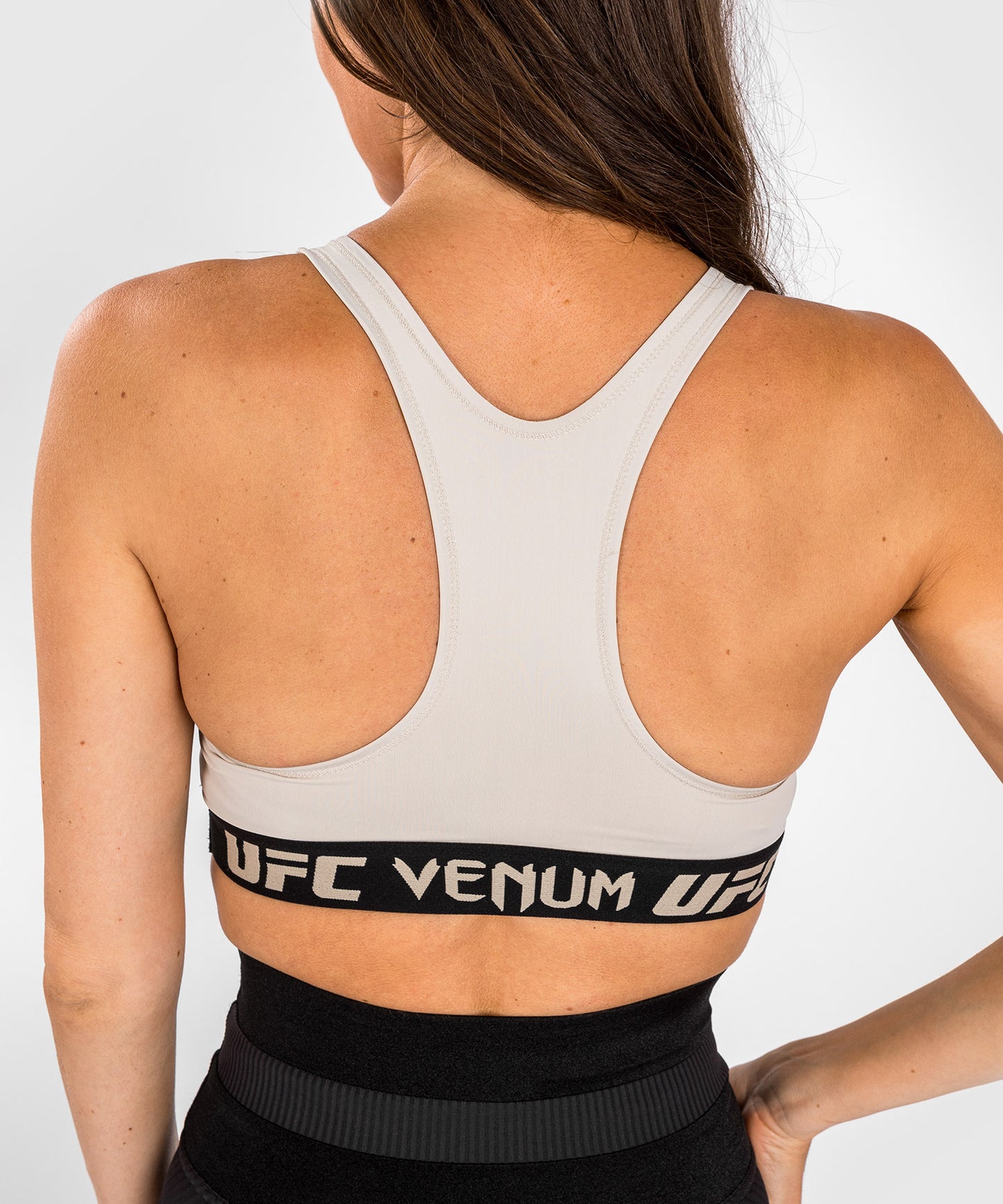 UFC Venum Authentic Fight Week 2.0 Women's Sports Bra - Sand/Black