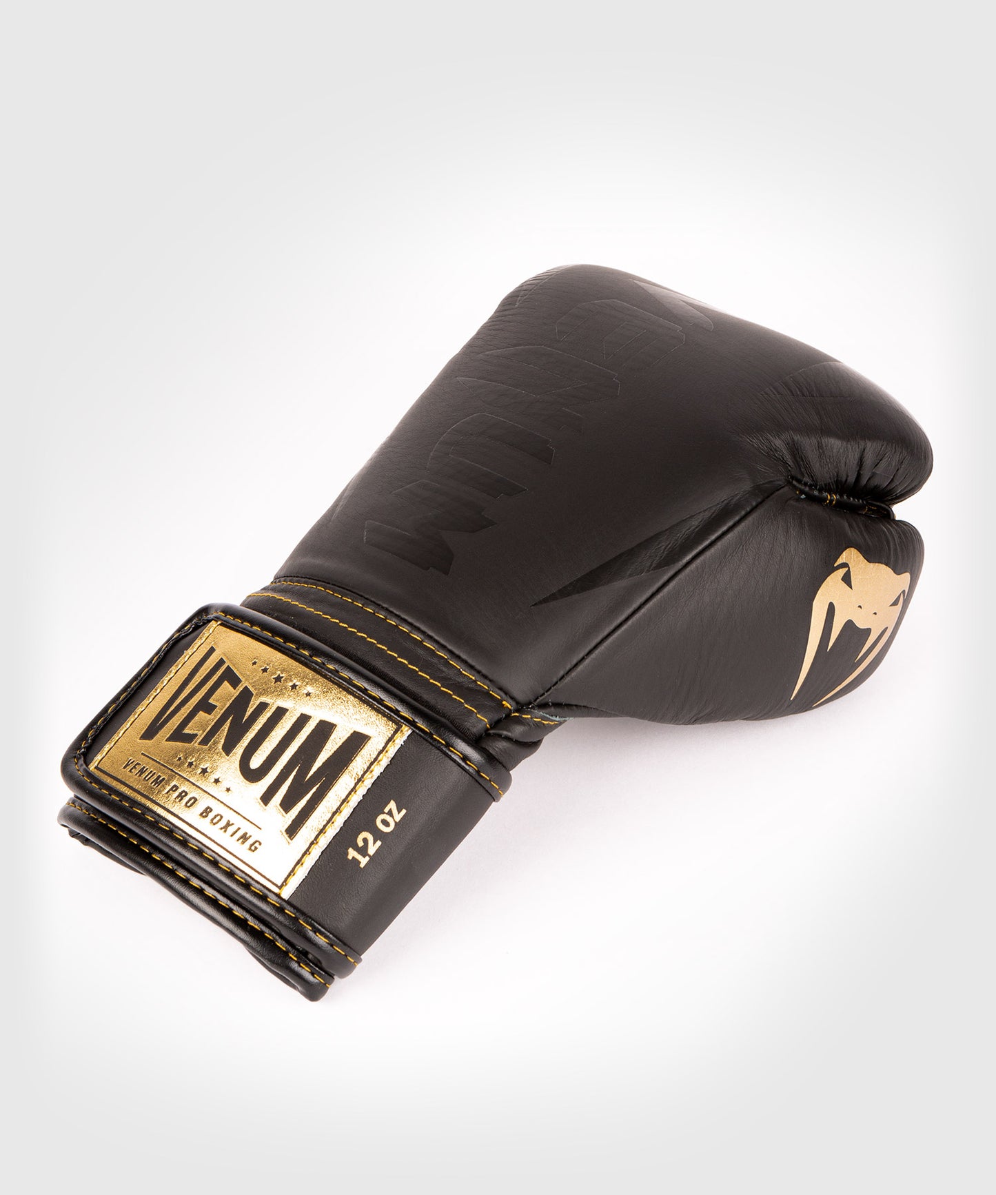 Venum Hammer Pro Boxing Gloves Velcro - Black/Black-Gold