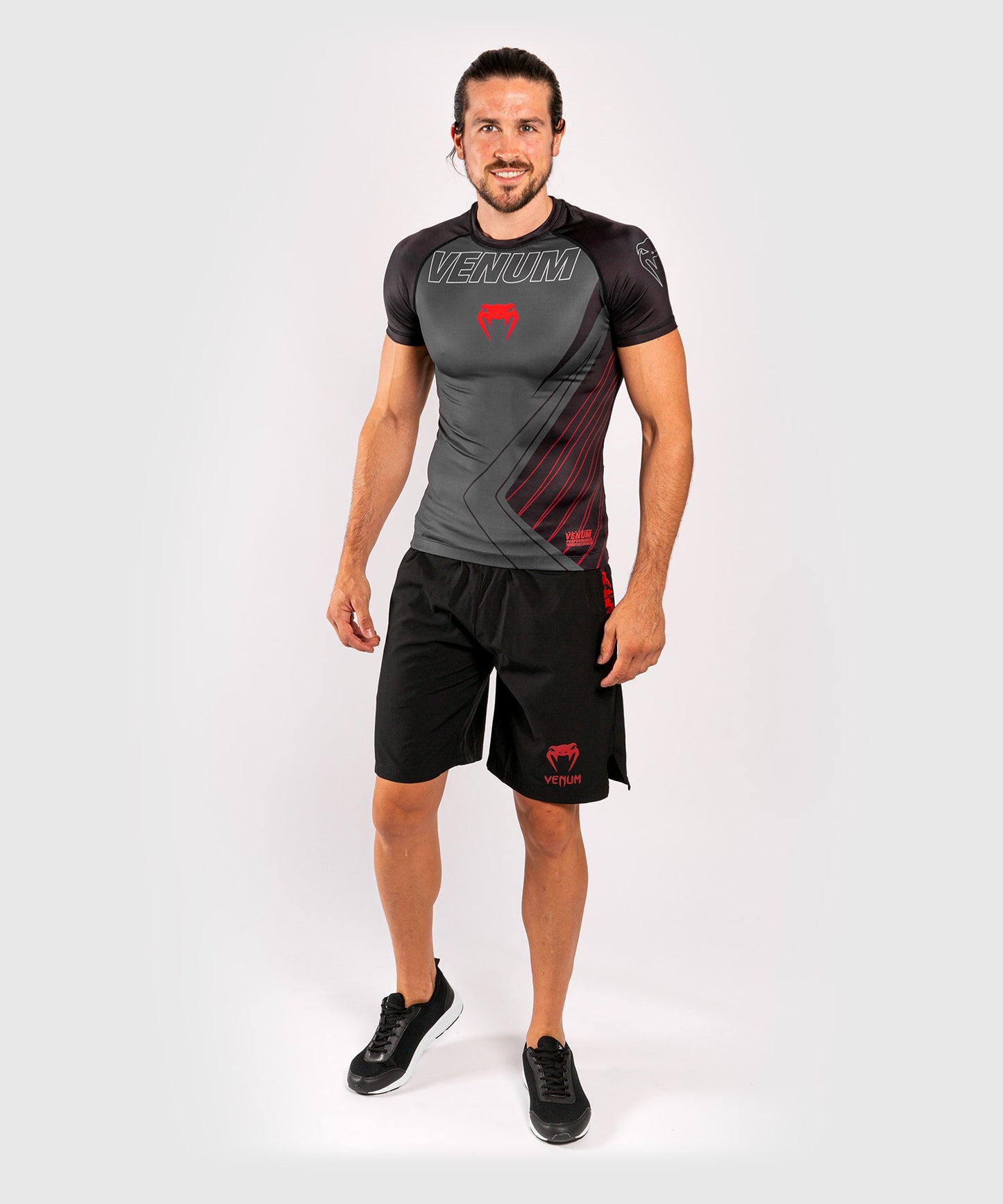 Venum Contender 5.0 Rashguard - Short sleeves - Black/Red