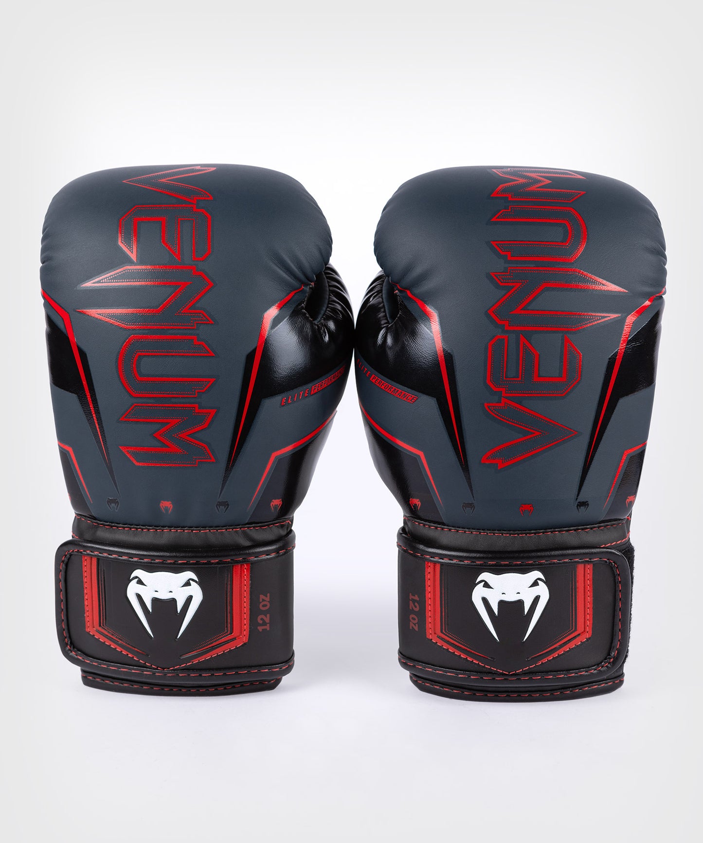 Venum Elite Evo Boxing Gloves - Navy/Black/Red