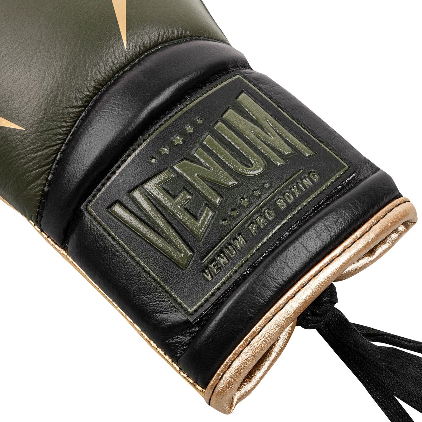 Venum Giant 2.0 Pro Boxing Gloves Linares Edition - With Laces - Khaki/Black/Gold