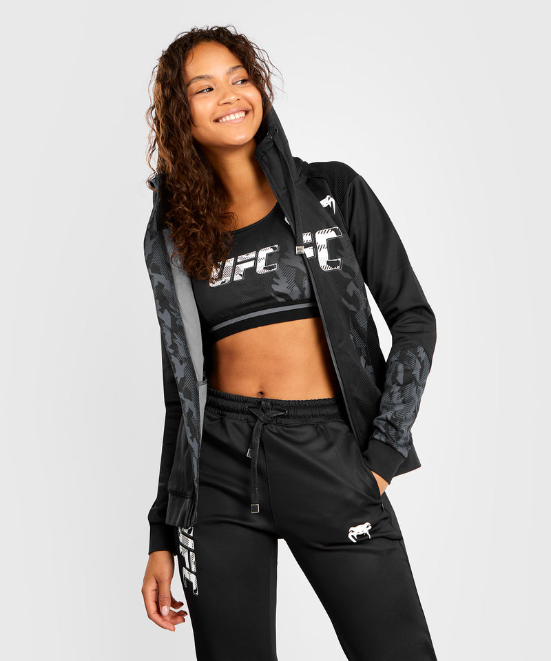 Sudadera Con Cremallera Para Mujer UFC Venum Authentic Fight Week - Negro