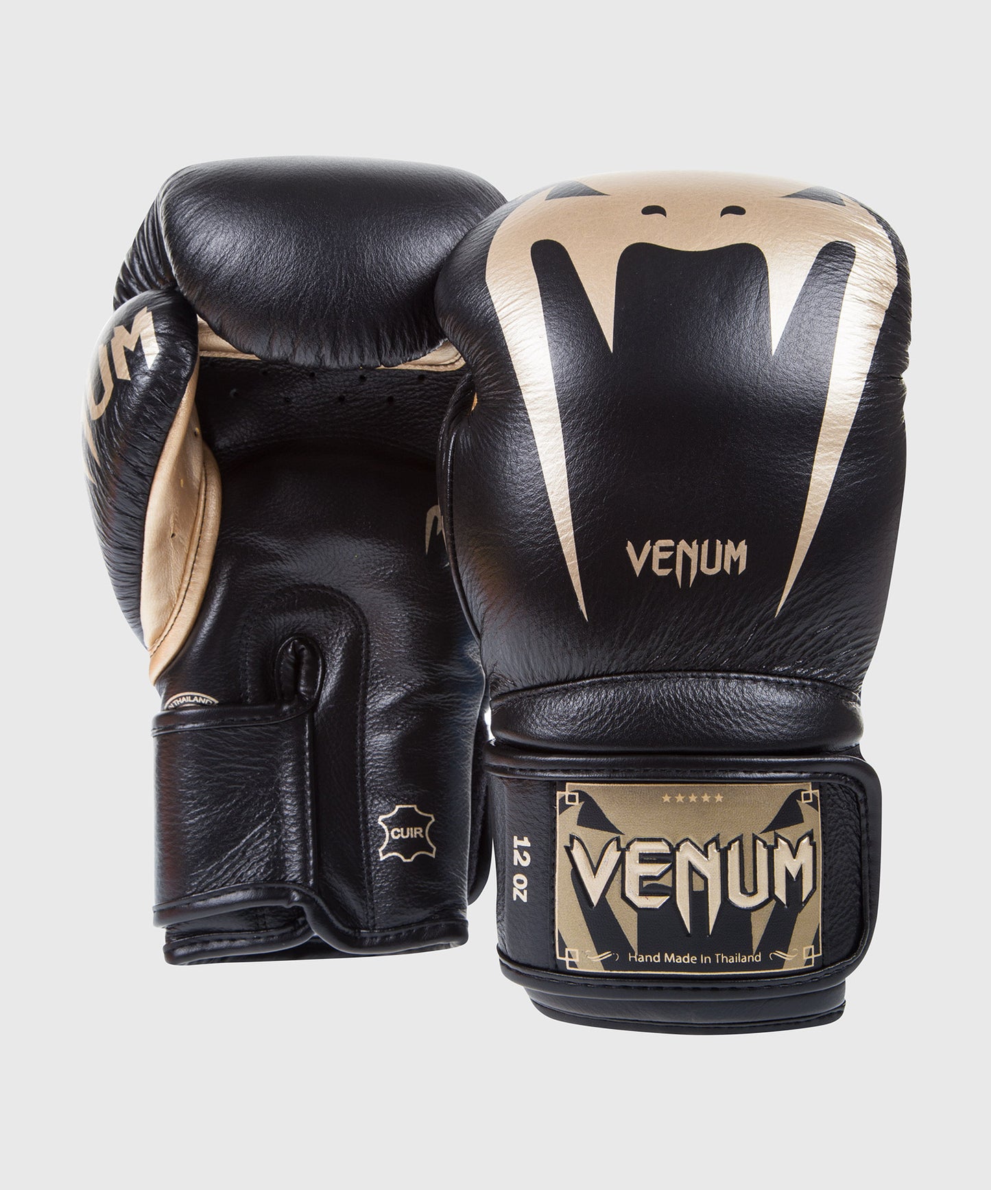 Venum Giant 3.0 Boxing Gloves - Nappa Leather - Black/Gold