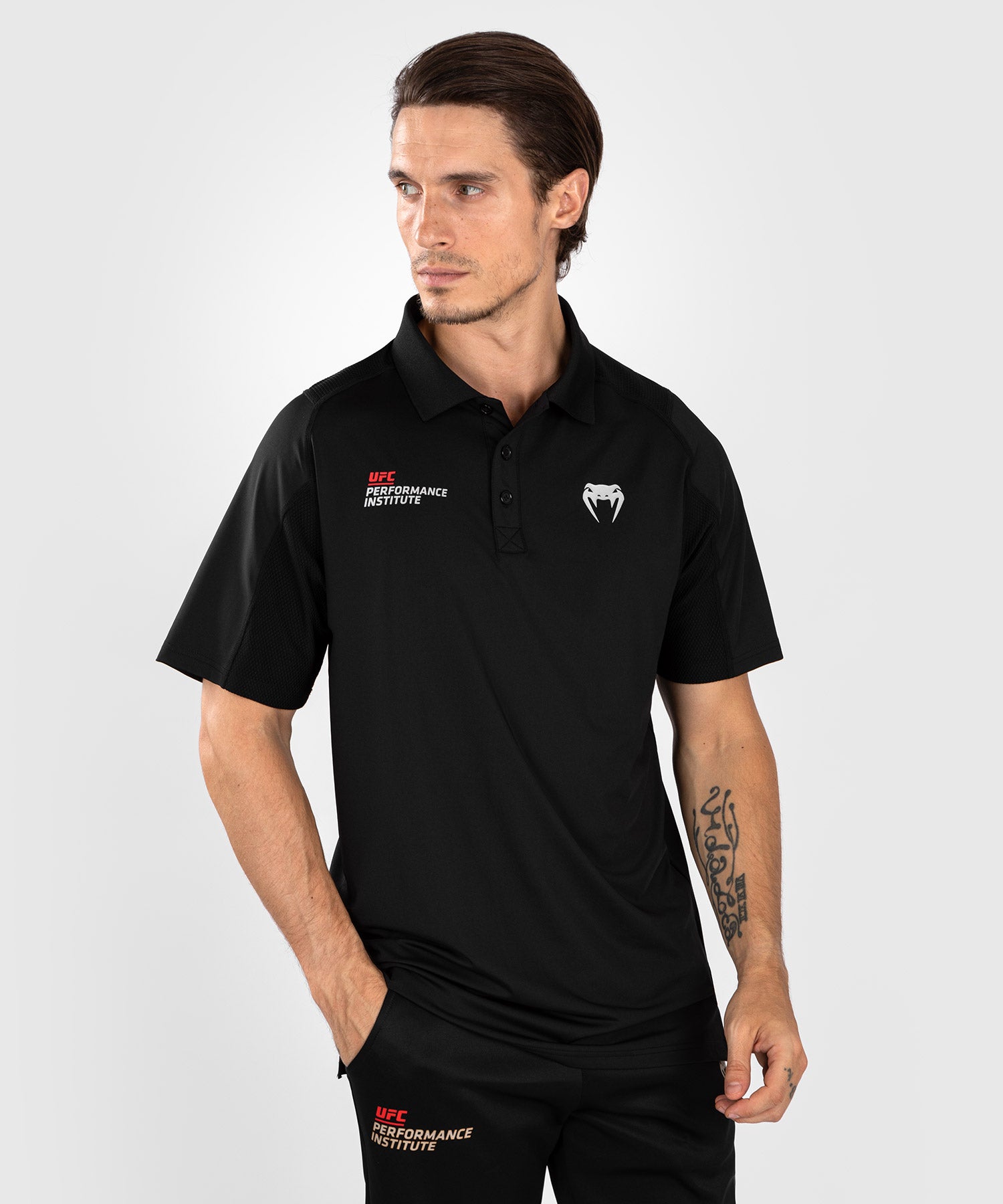 UFC Venum Performance Institute 2.0 Men s Polo Shirt Black Red