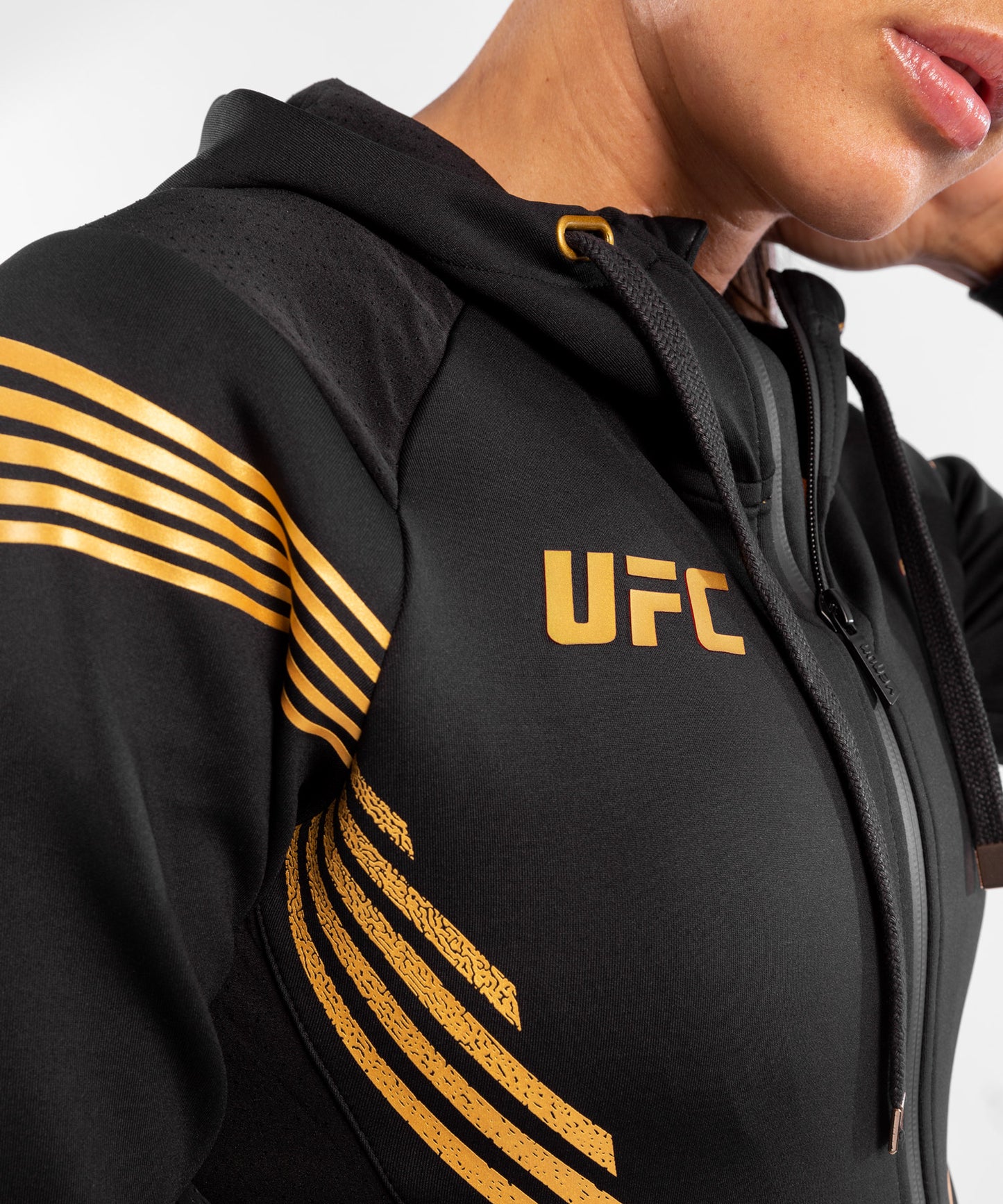 Sudadera Para Mujer UFC Venum Authentic Fight Night Walkout - Campeón 
