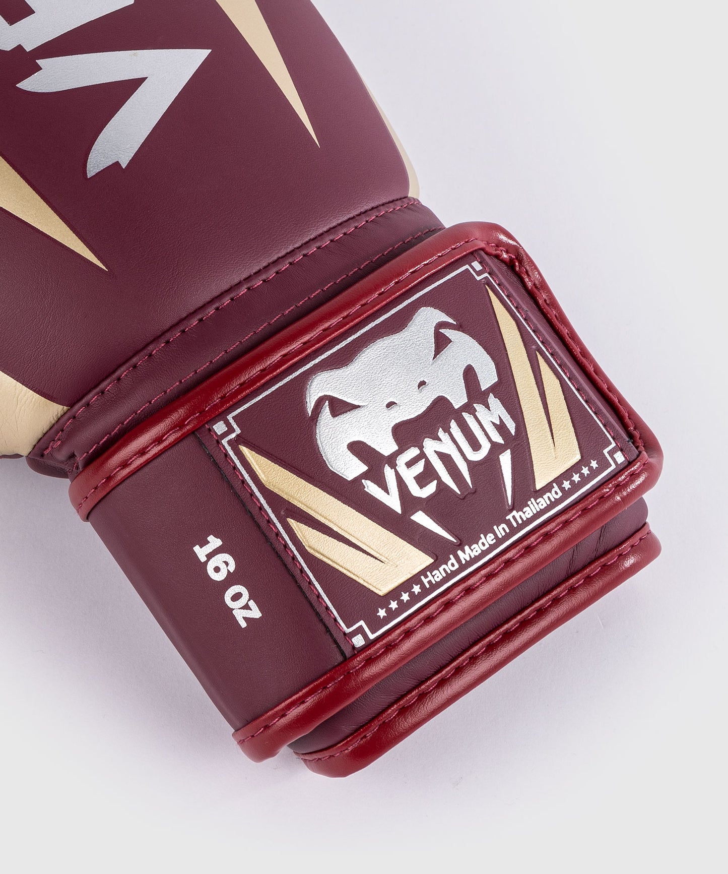 Venum Elite Boxing Gloves - Burgundy/Gold