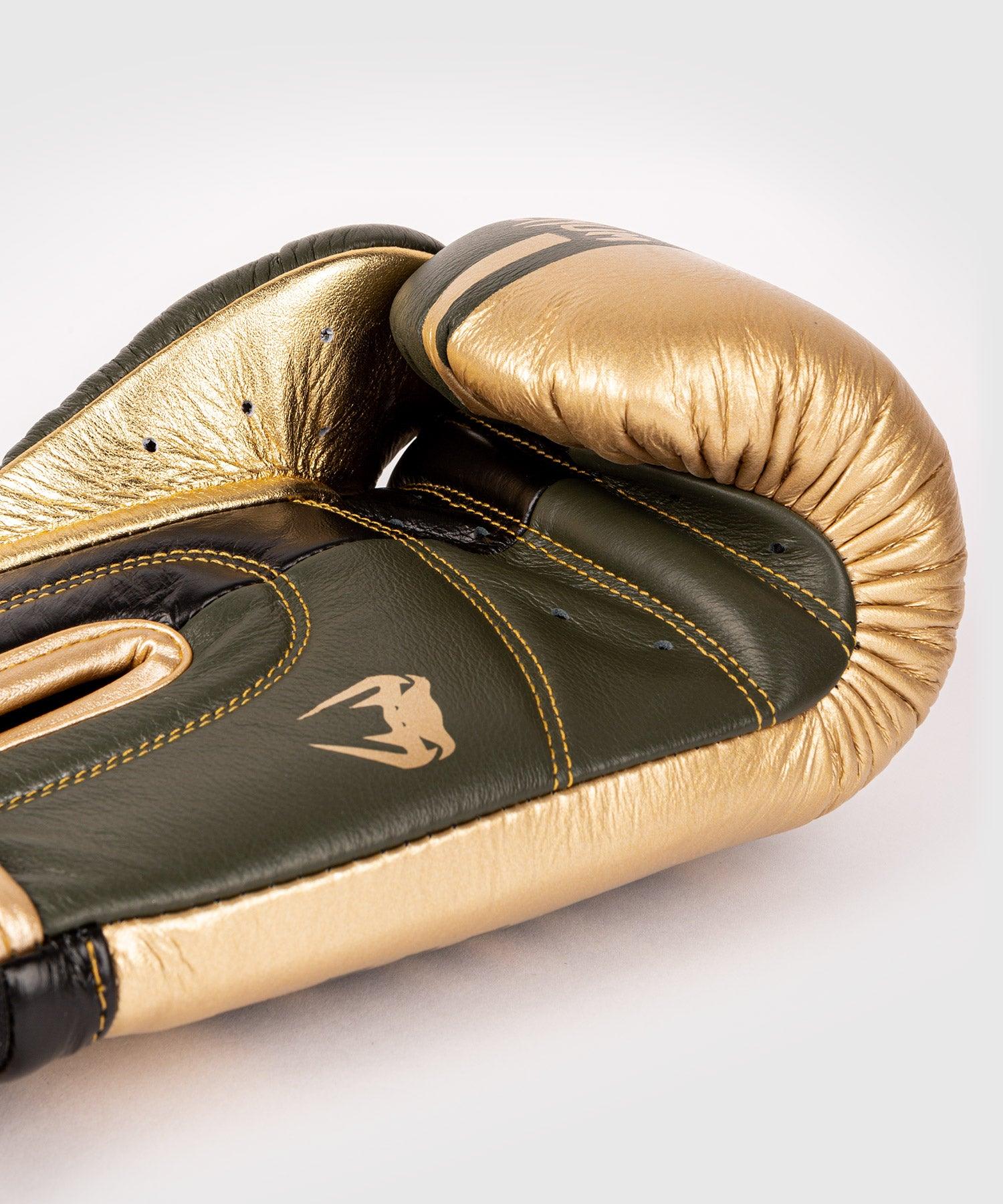Venum Shield Pro Boxing Gloves Velcro - Khaki/Gold Picture 5
