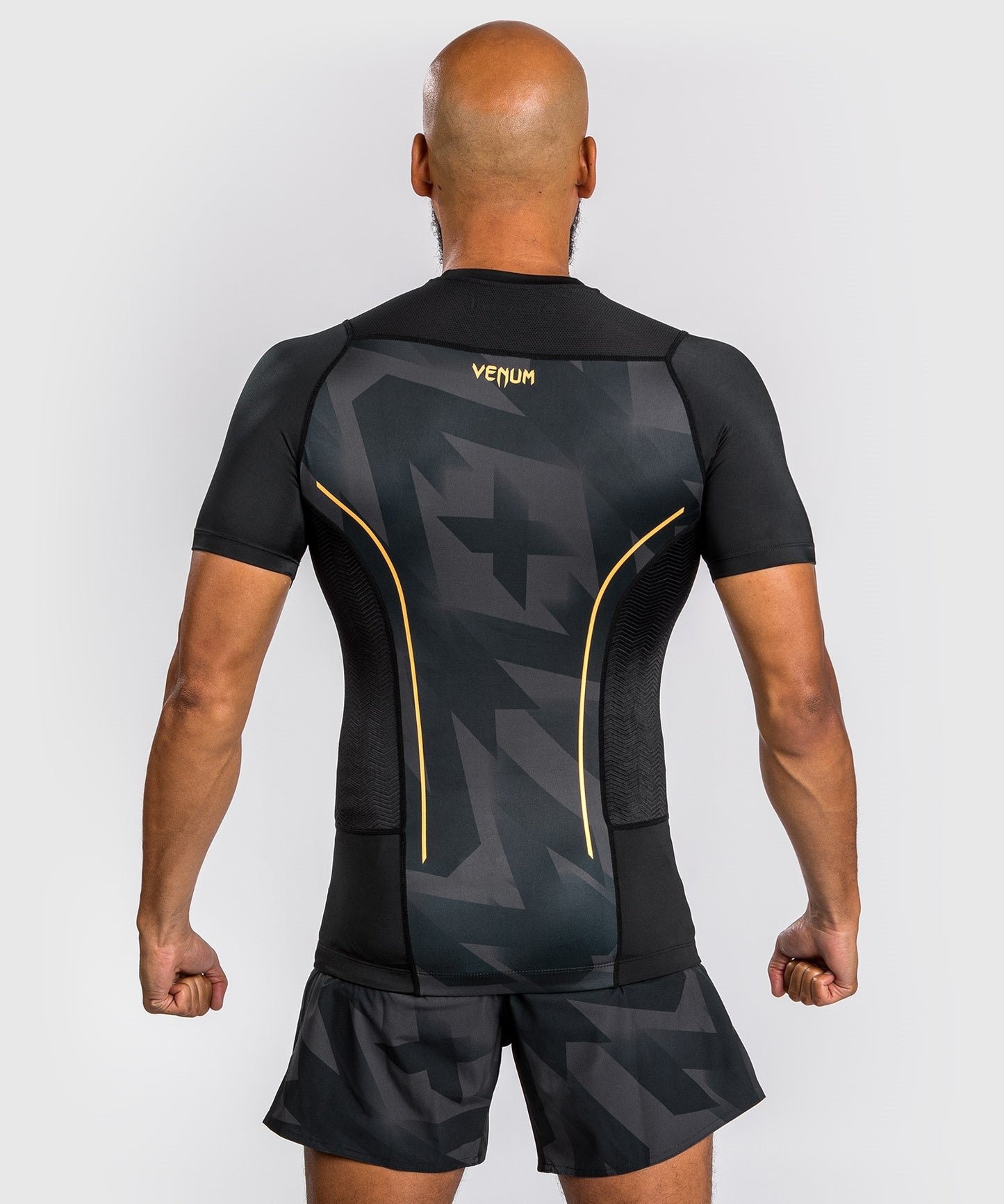 Venum Razor Rashguard Short Sleeves - Black/Gold