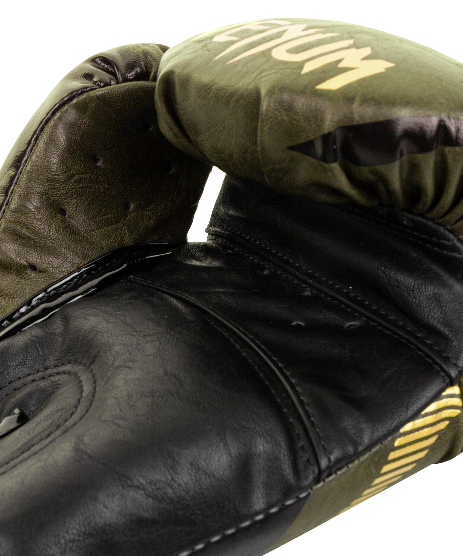 Venum Impact Boxing Gloves - Khaki/Gold