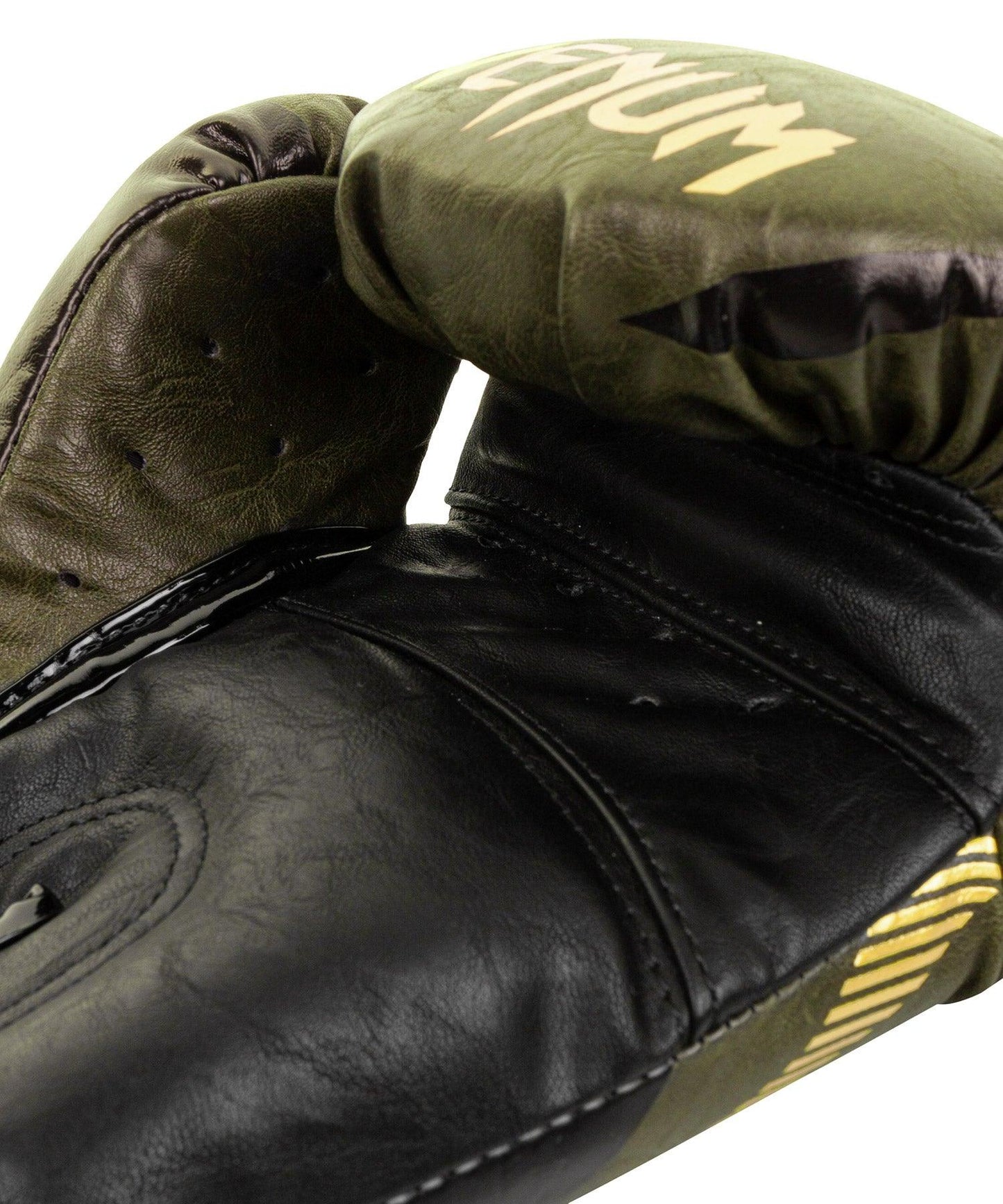 Venum Impact Boxing Gloves Khaki/Gold Venum