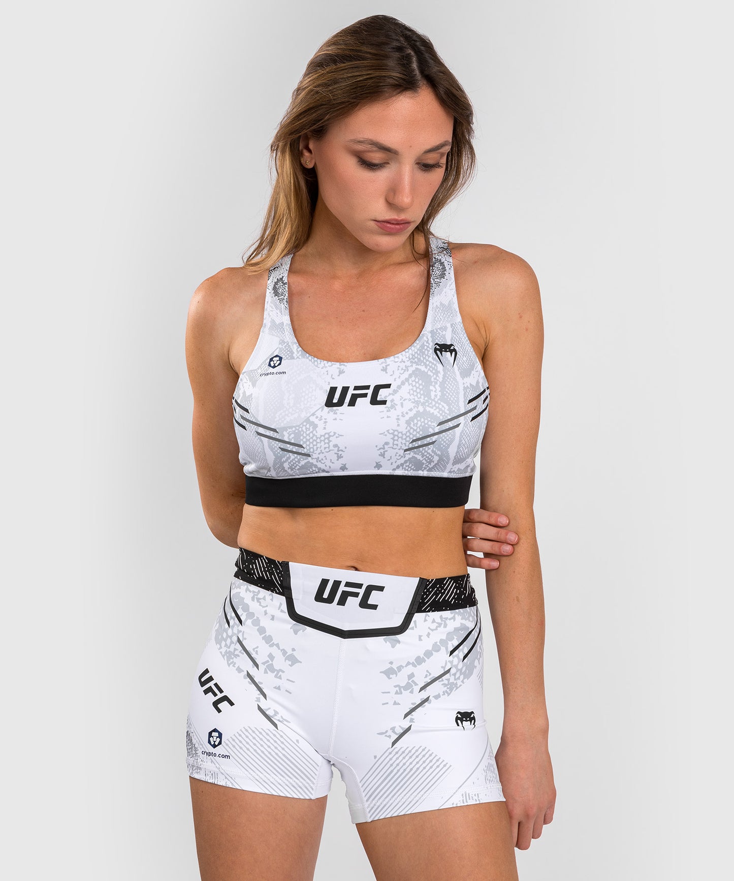 UFC Adrenaline by Venum Authentic Fight Night Women’s Sports Bra - Whi -  Venum