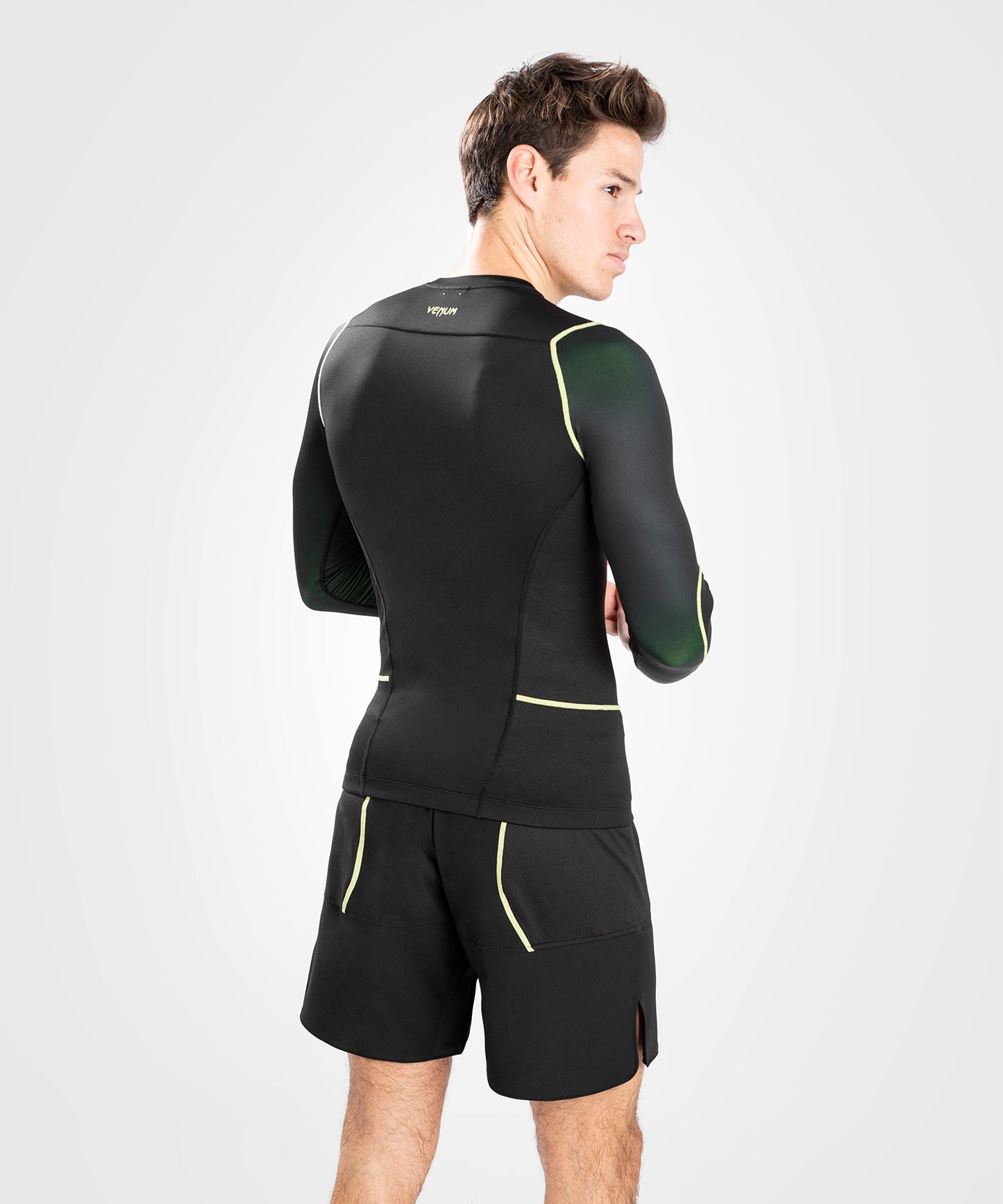 Venum Fusion 2.0 Rashguard long sleeves - Black/Yellow