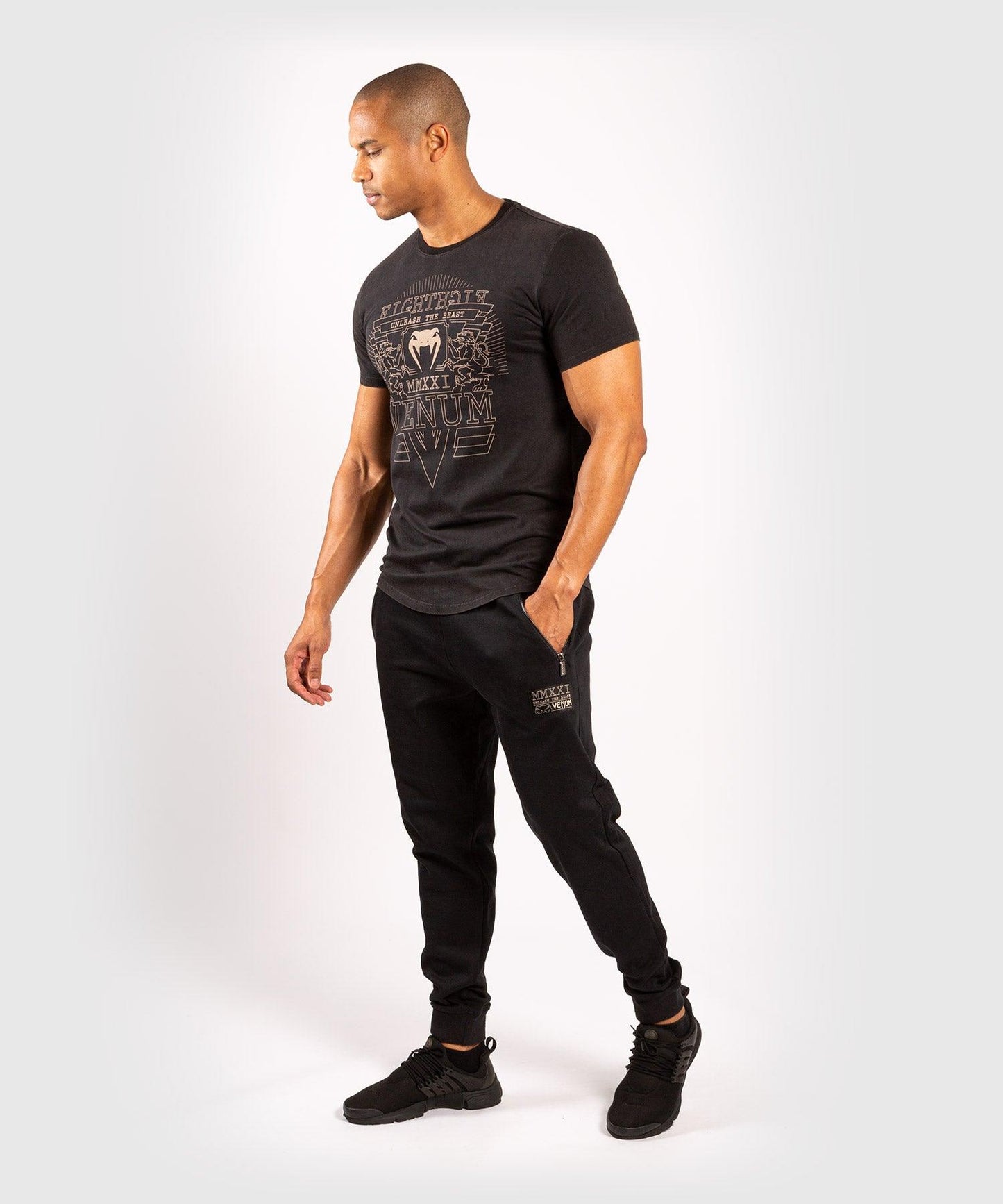 Venum Lions21 T-shirt - Black/Sand