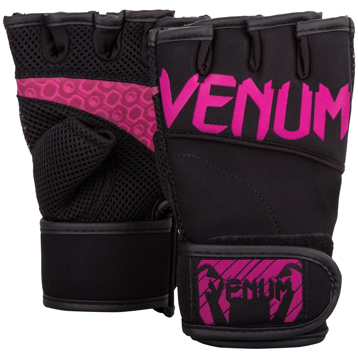 Venum Aero Body Fitness Gloves - Black/Neo Pink Picture 1
