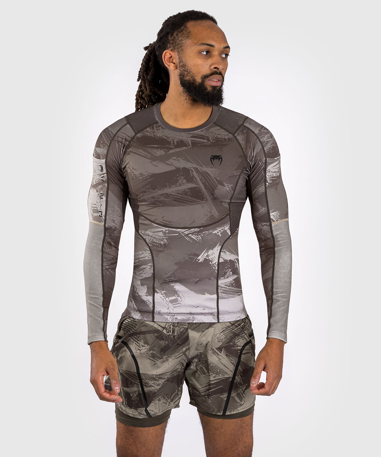 Venum Technical 3.0 Long Sleeve Rashguard - Forest Green