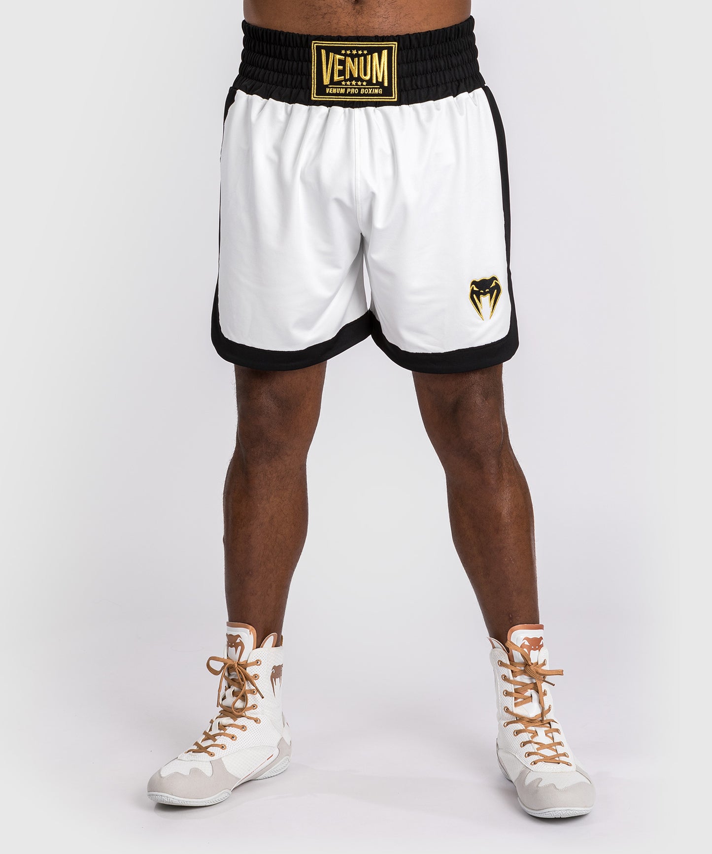 Venum Classic Boxing Shorts - White/Black