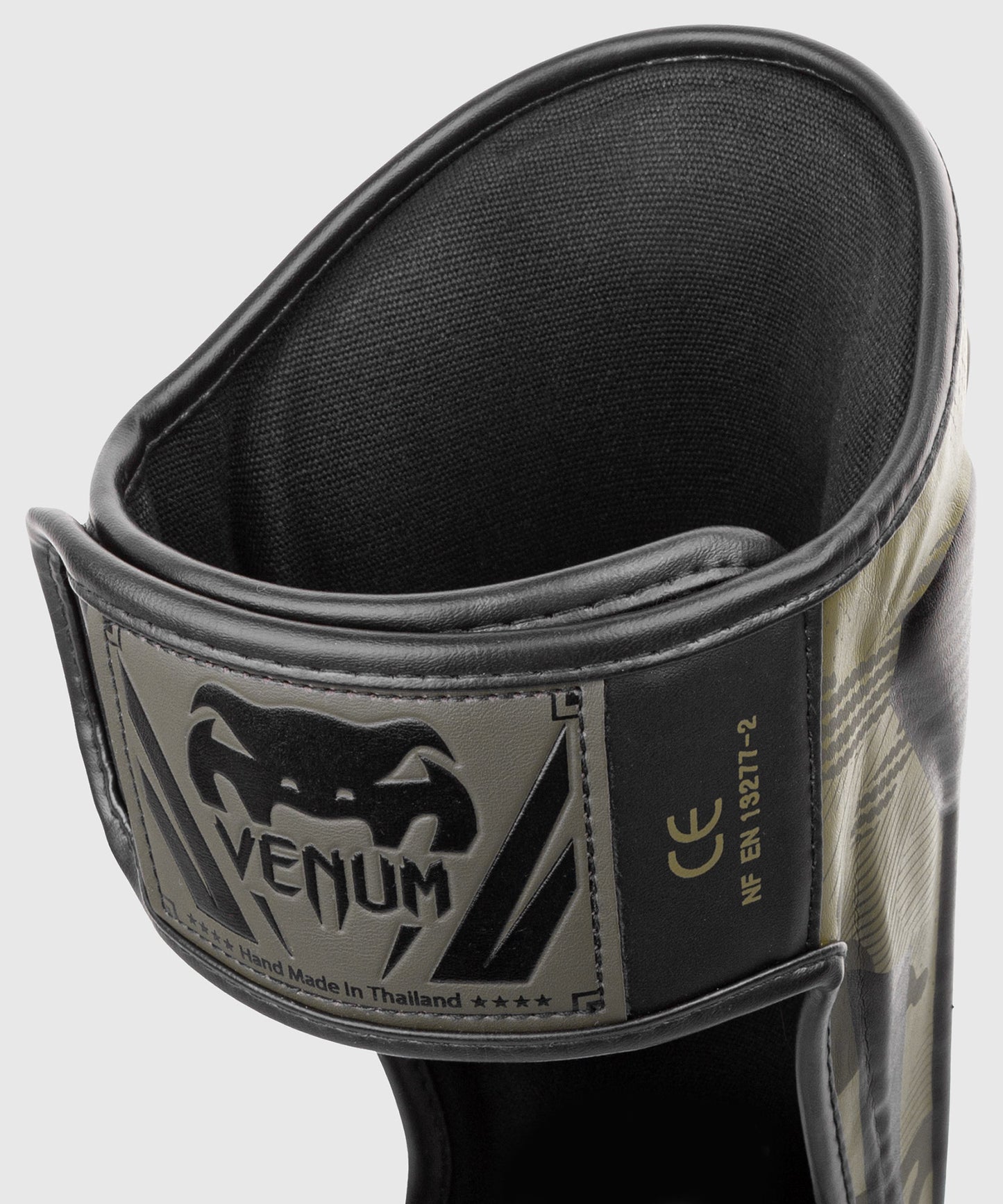 Venum Elite Shin Guards - Khaki camo