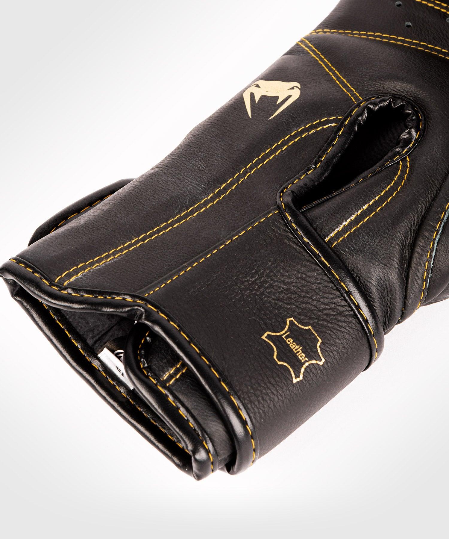 Venum Giant 2.0 Pro Boxing Gloves Velcro - Black/Black-Gold Picture 4