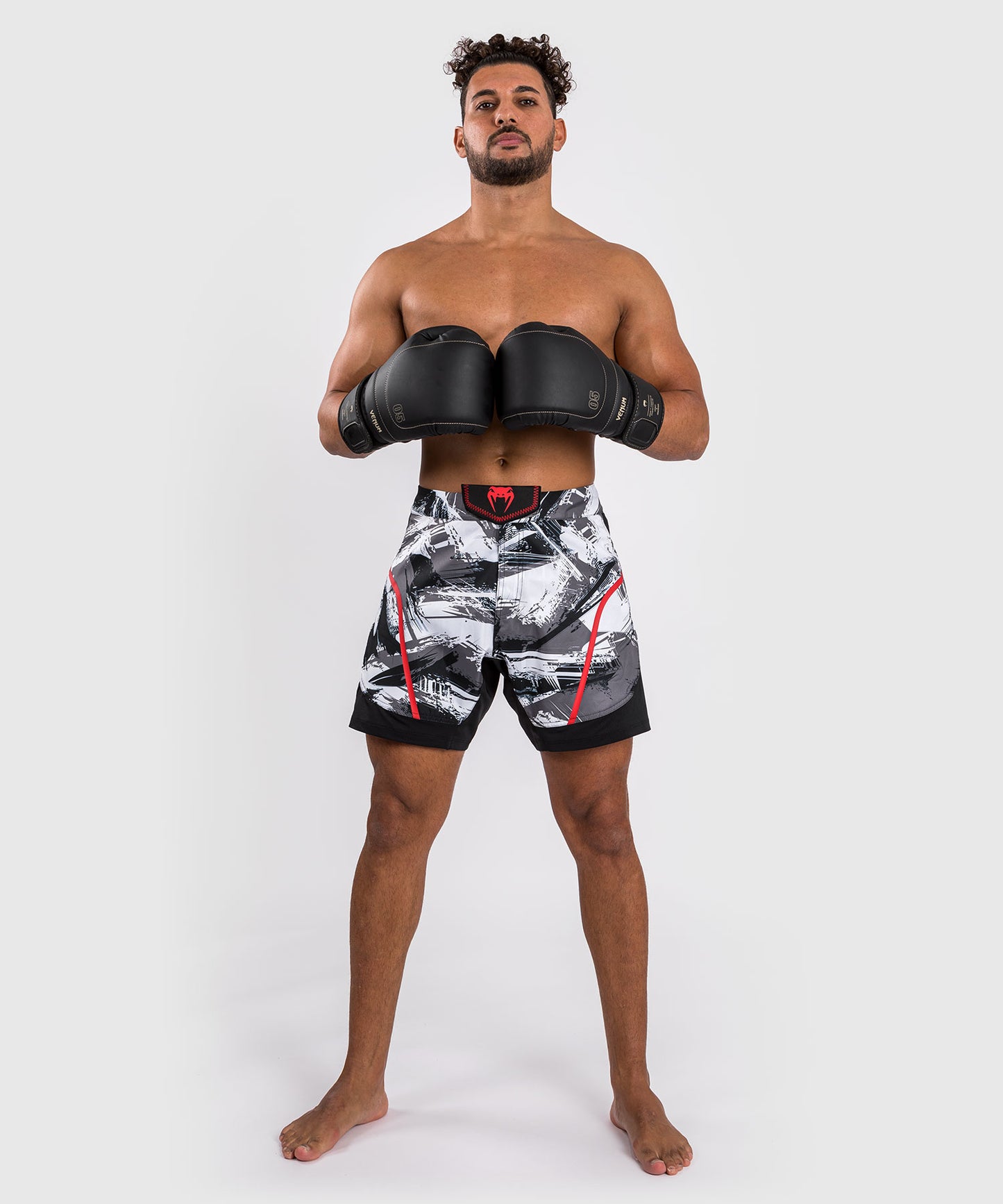 Venum Electron 3.0 Fight Shorts - Grey/Red