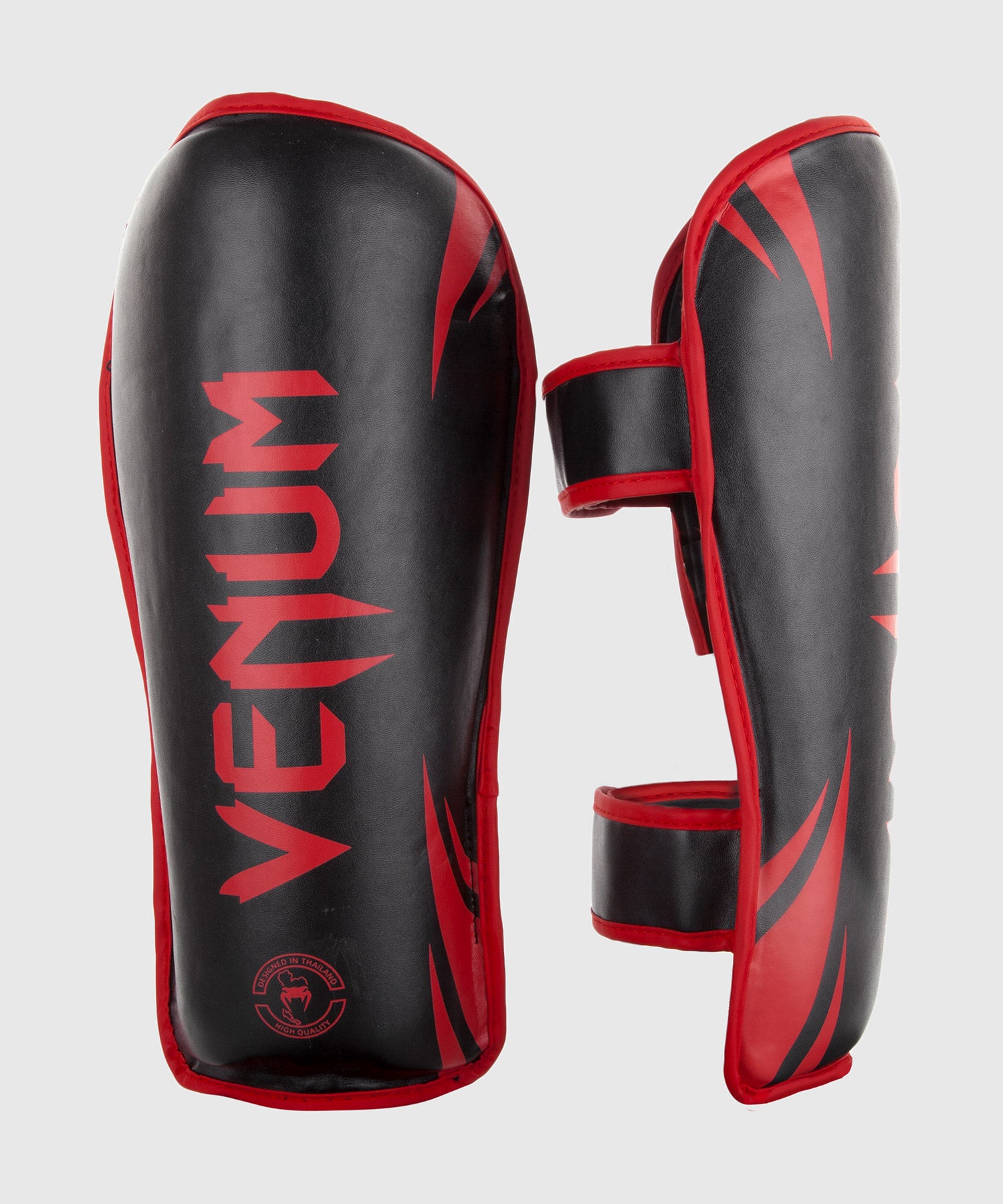 Espinilleras Venum Challenger - Negro/Rojo