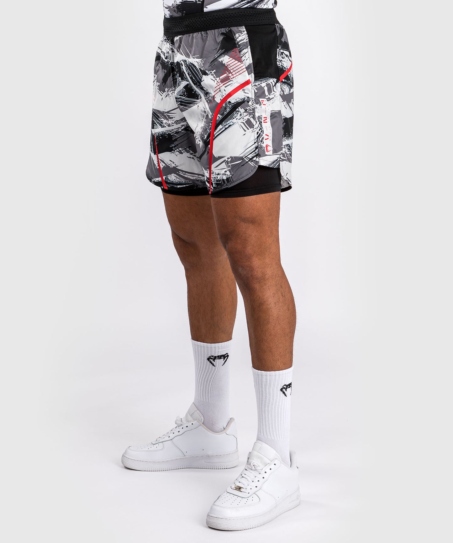 Venum Electron 3.0 Training shorts - Grey/red