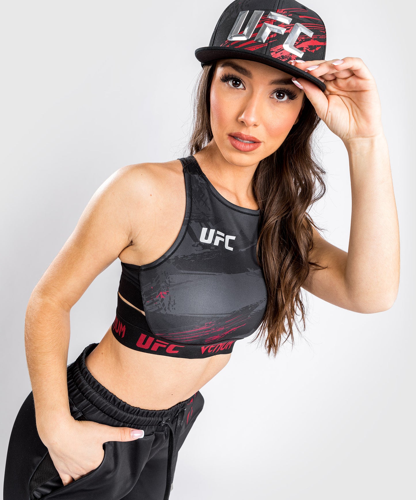 UFC Venum Authentic Fight Week 2.0 Women’s Weigh-in Bra - Black/Red